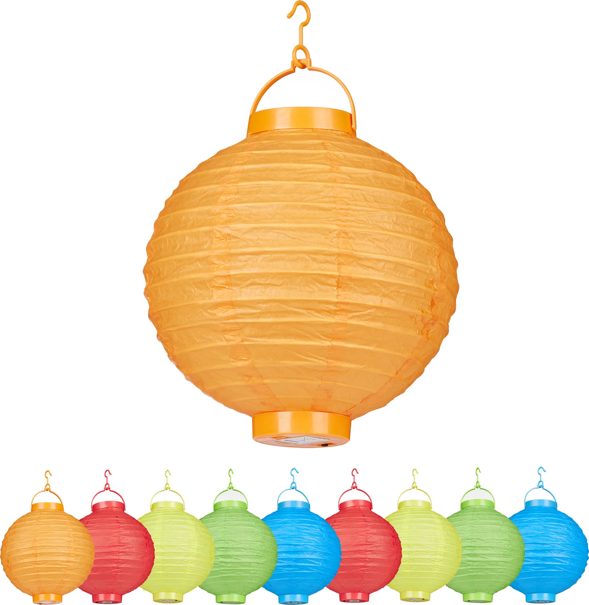 20 x LED Lampions bunt, batteriebetrieben, Lampion Set für