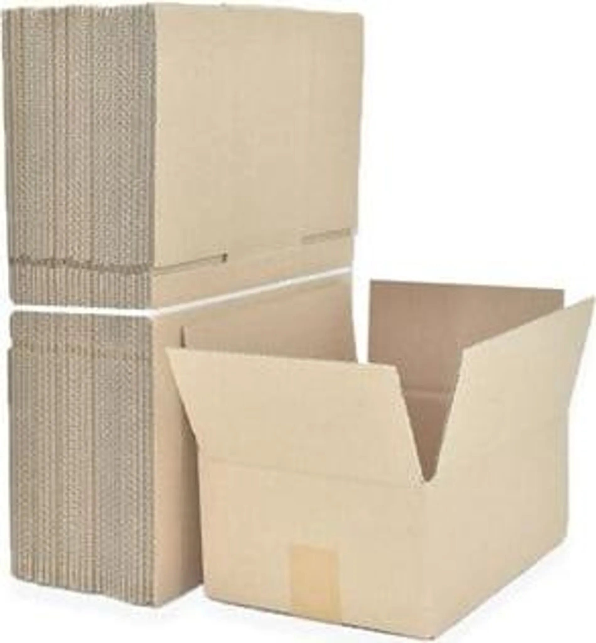 BUGUUYO 10er Pack Aufbewahrungsboxen – 10x10x10 Cm – Weiße Wellpapp-Kartons Für Versand & Umzug