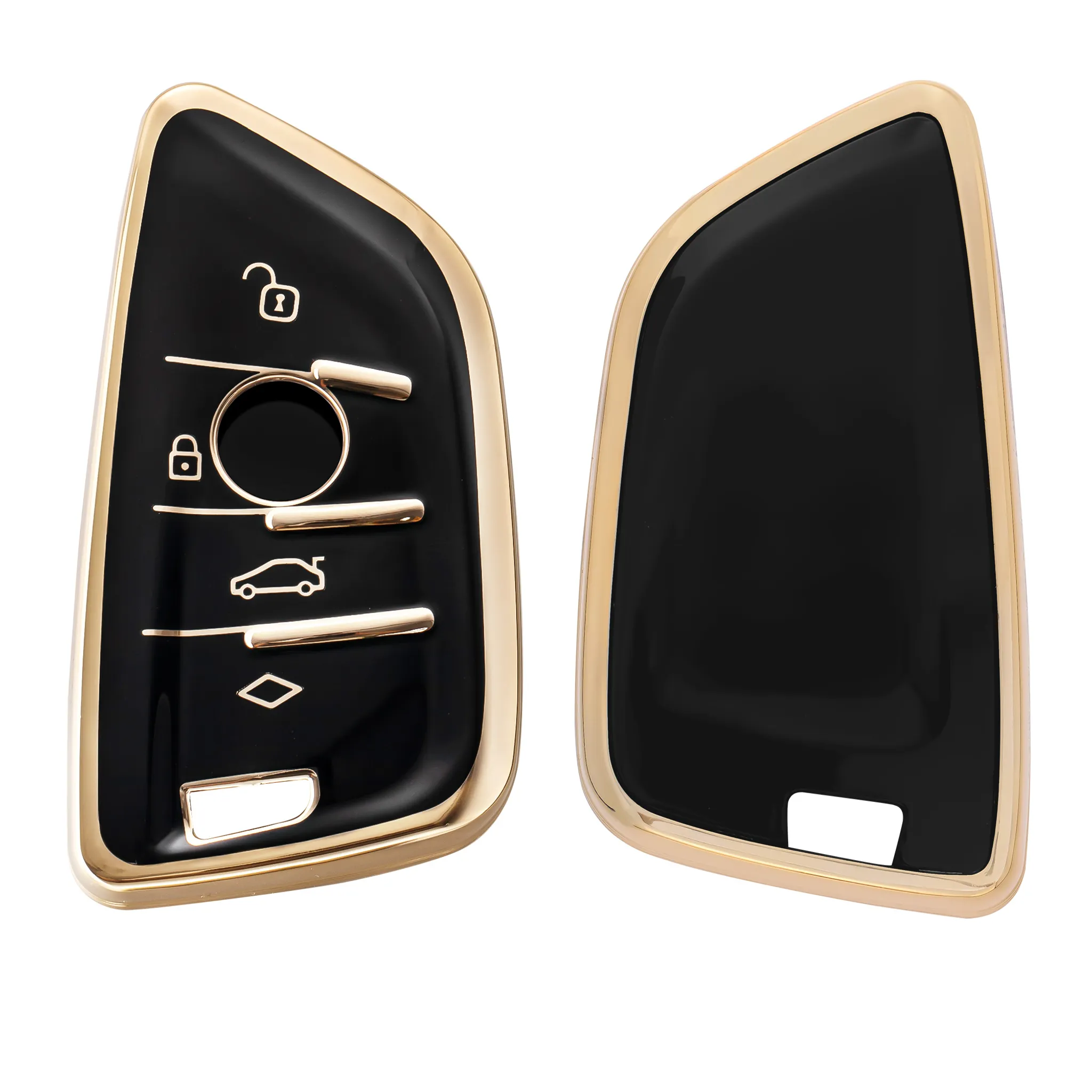 kwmobile Schlüsseltasche Hülle für VW Golf 7 MK7 3-Tasten Autoschlüssel,  Schlüsselhülle TPU Autoschlüssel Cover
