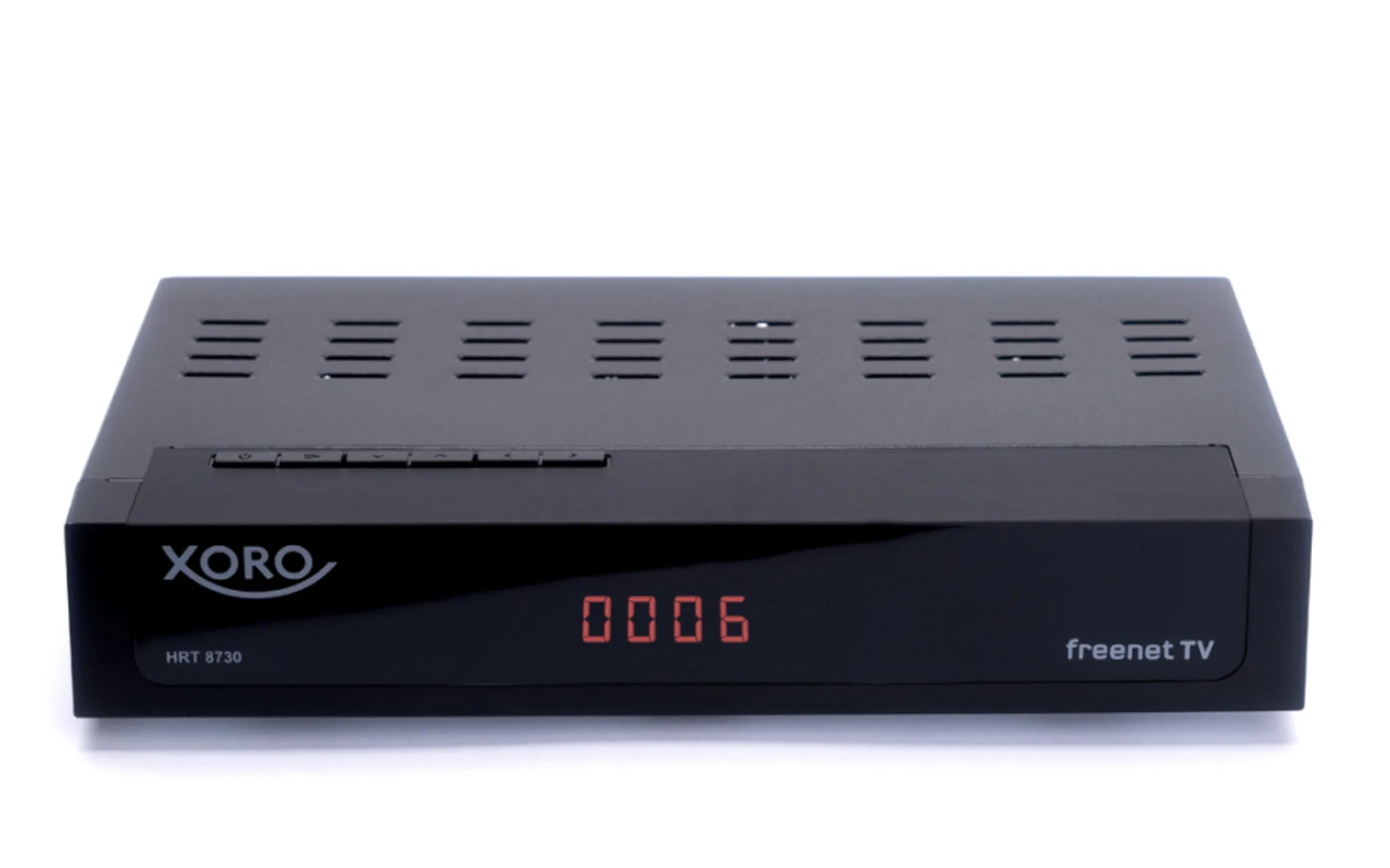 H.265, HDTV, HDMI mit Kabel, kartenloses Irdeto-Zugangssystem für Freenet TV, Mediaplayer, PVR Ready, USB 2.0, 12V, Antenne schwarz Xoro HRT 8730 KIT Full HD HEVC DVB-T/T2 Receiver 