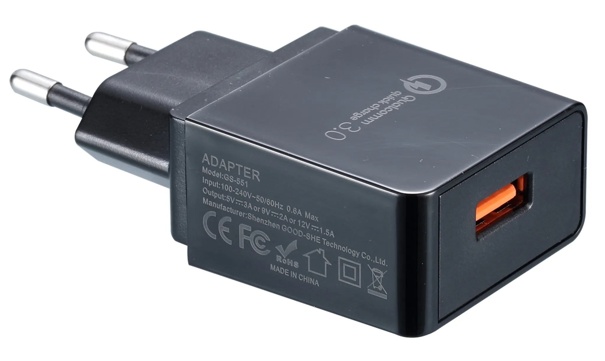 Nitecore Netzteil Quick Charge 3.0 USB-Adapter mit 3A Ladestrom
