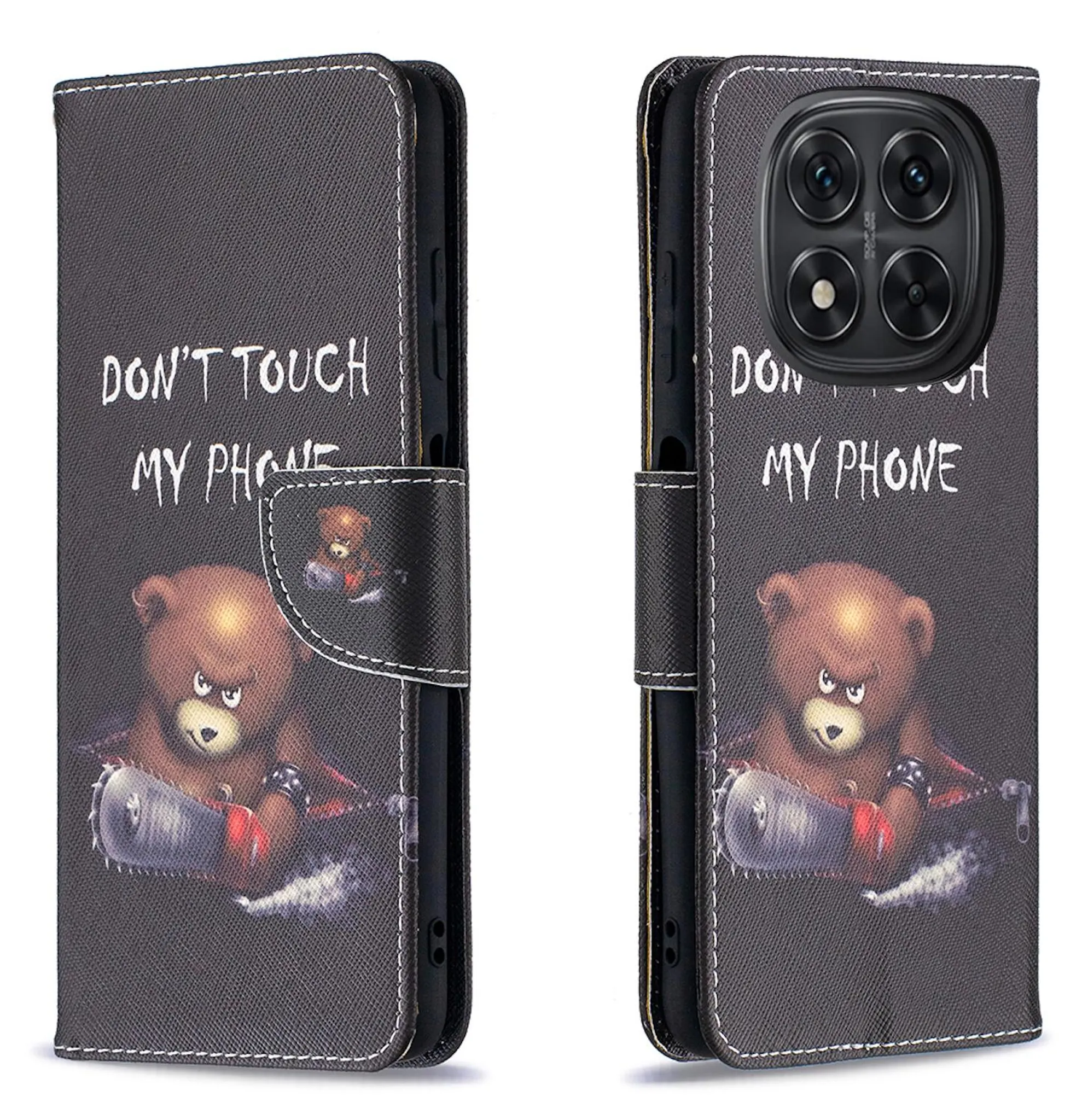 Custodia Portafoglio Xiaomi Redmi Note 8T - Design Farfalla E Fiore Con