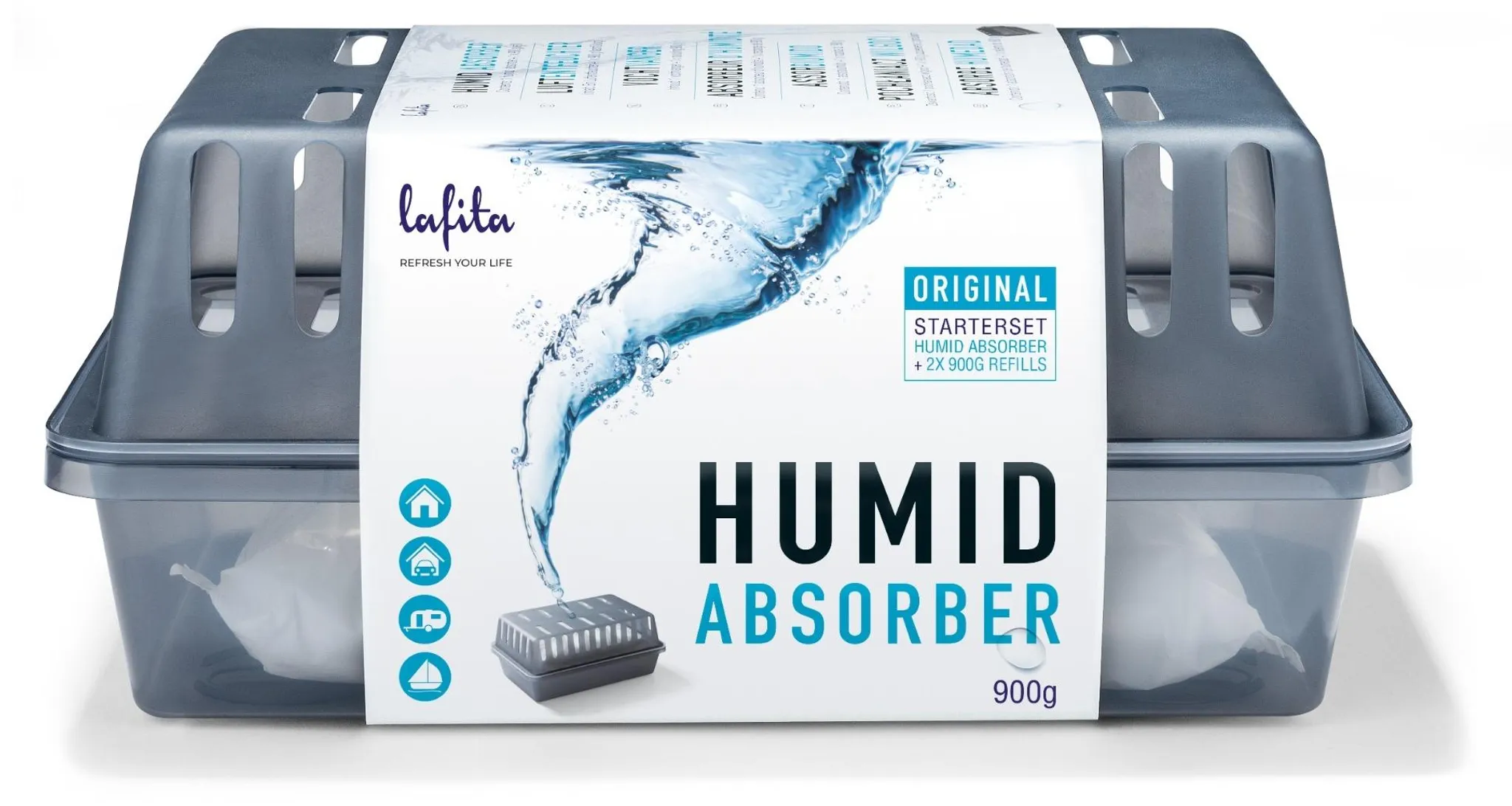 Reilo 30x 1kg Oceanduft Luftentfeuchter Granulat