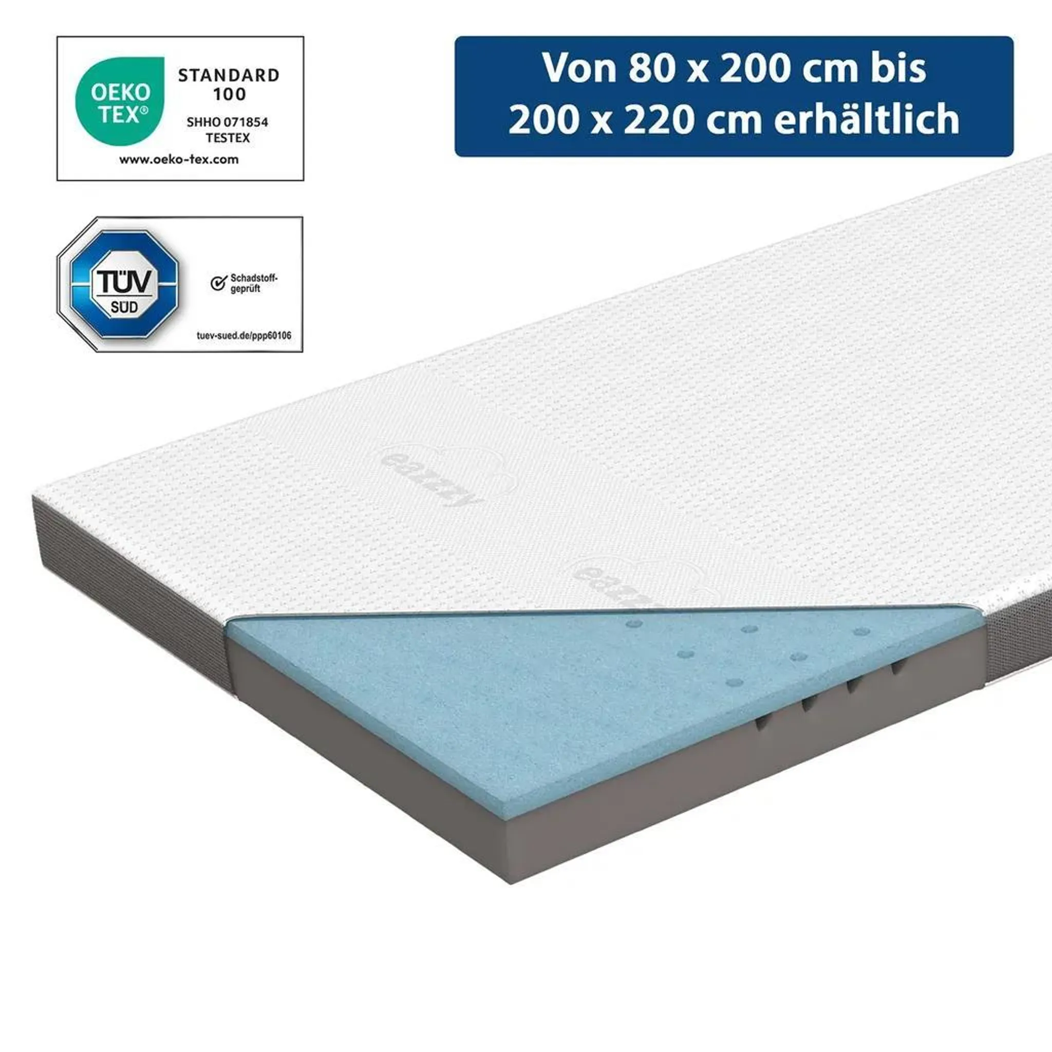 Coprimaterasso Per Materassi Ad Acqua 160 X 200 X 20 Cm Con Cerniera Pure 87246894