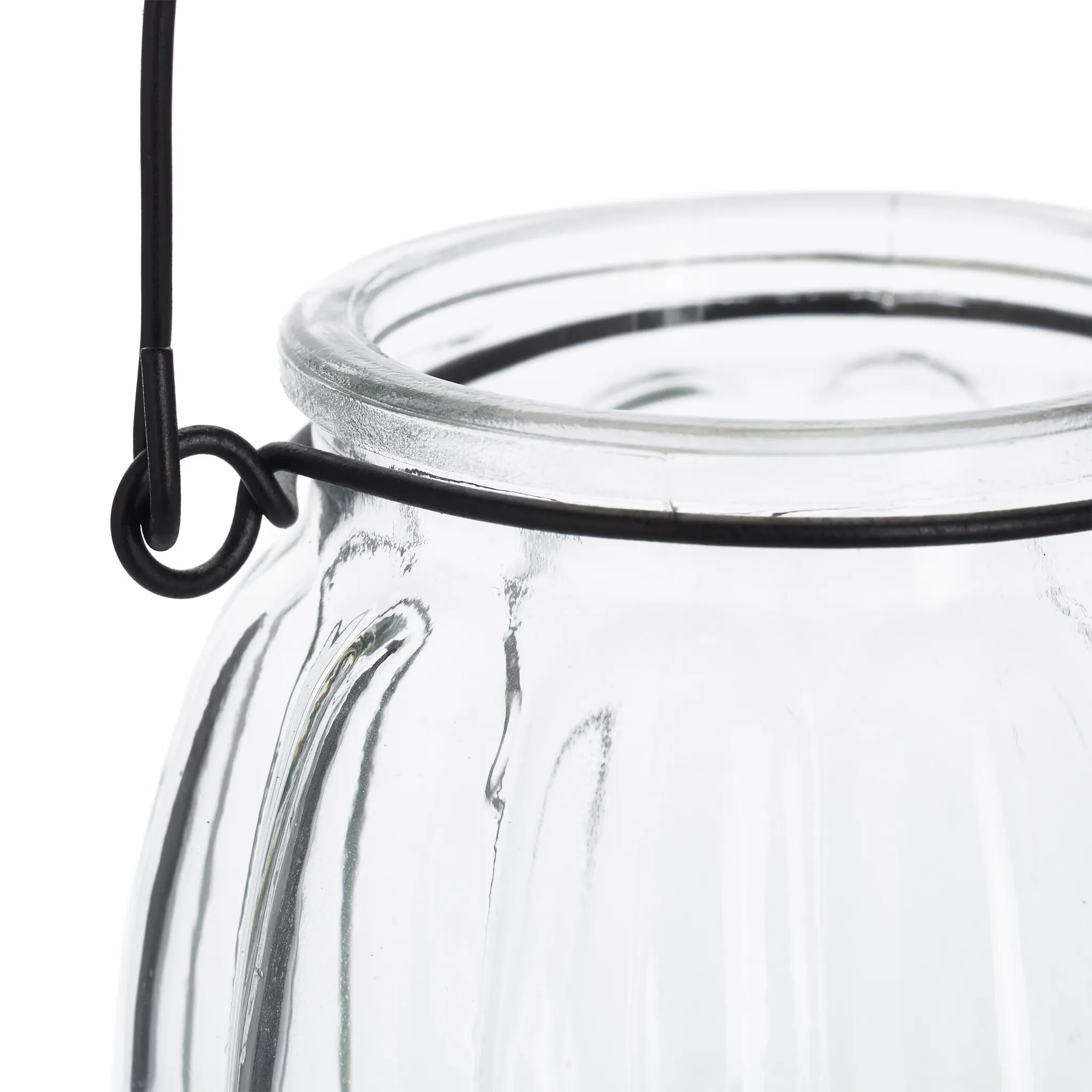 Relaxdays Photophores, Lot de 12, Verres avec Anse, 7 x 6