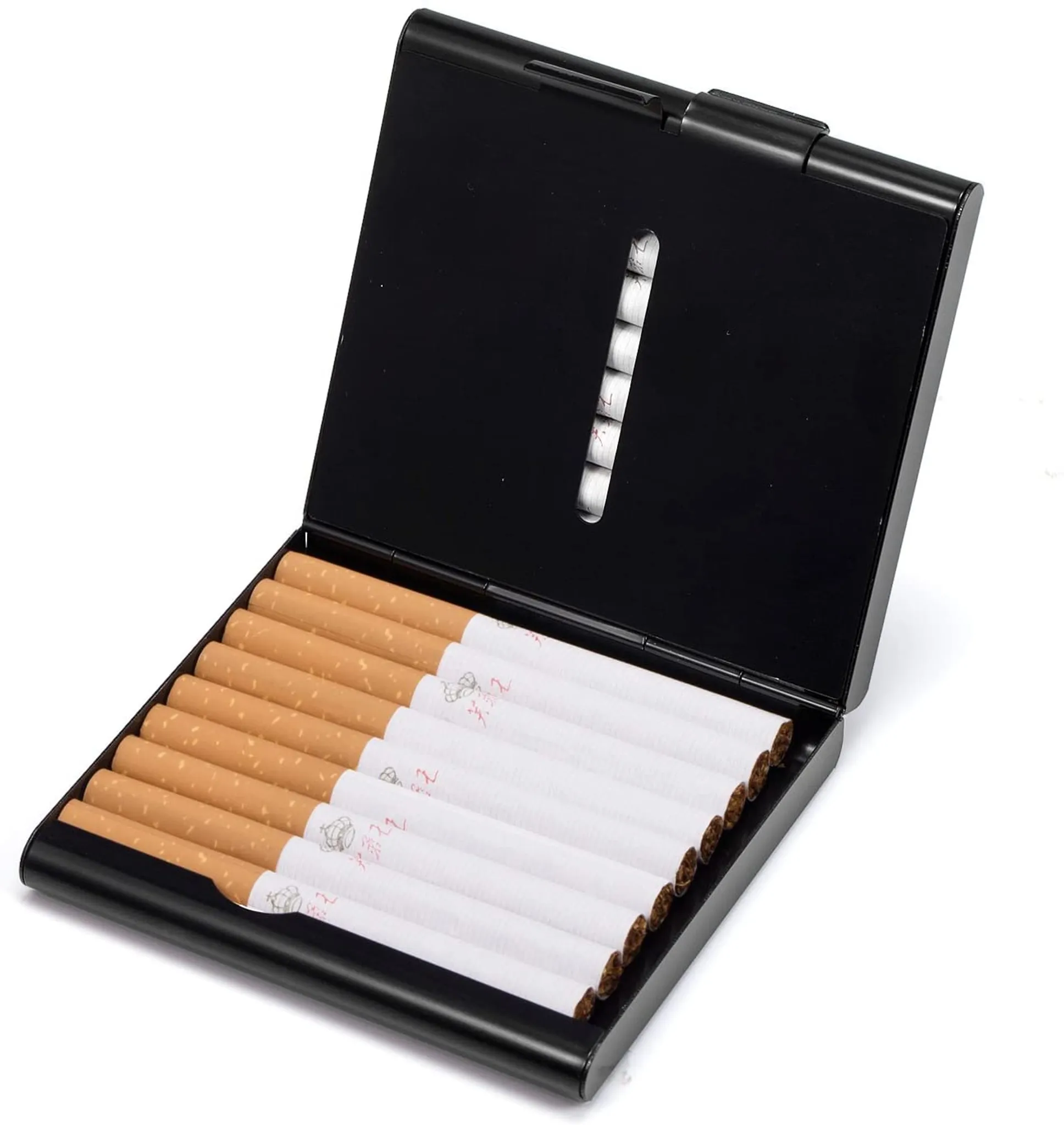 Zigarettenetui für 20 Zigaretten, Zigarettenbox mit streichhölzer