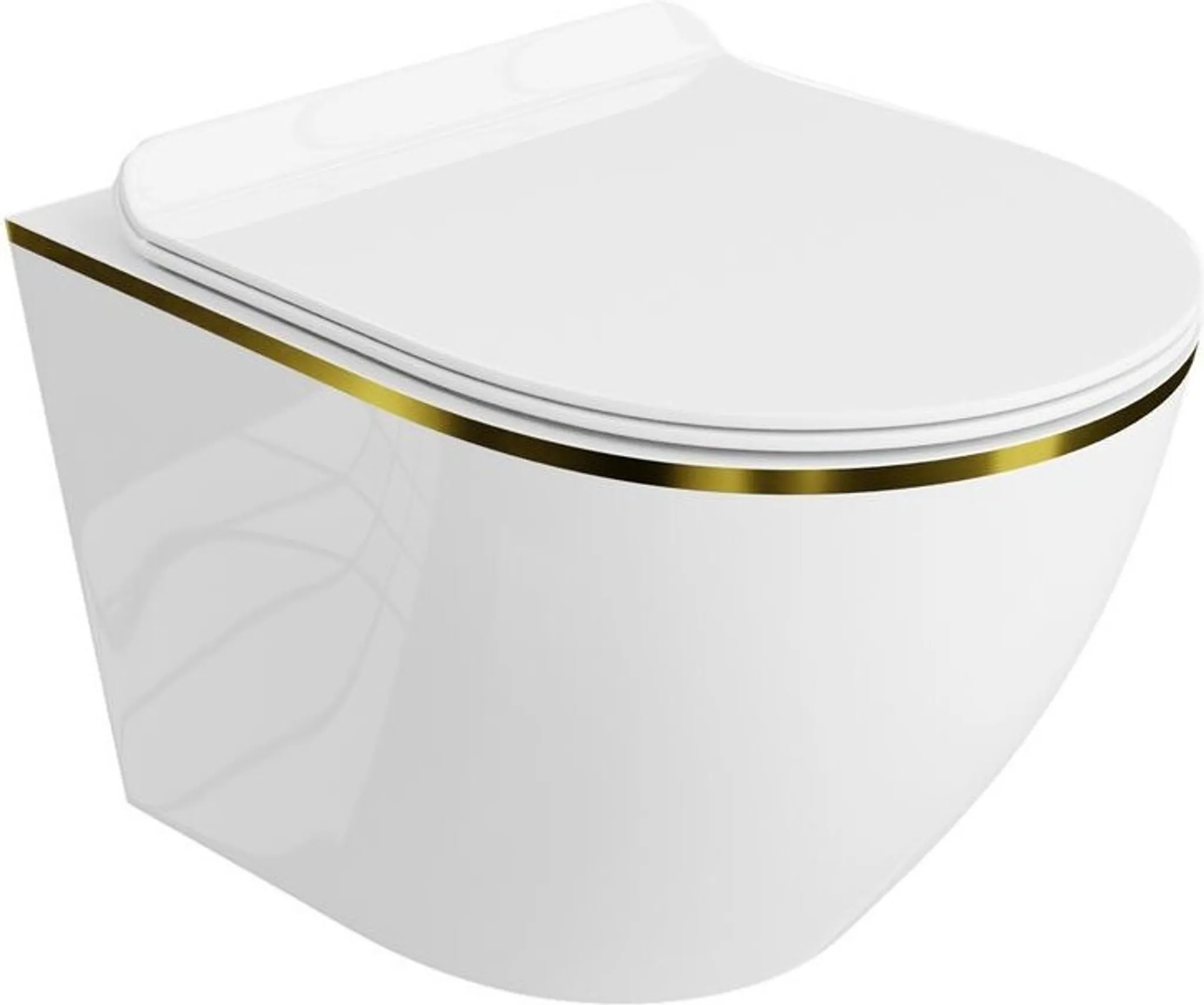 Lavita LAV 101 voorwandelement voor toilet 40 cm wandophanging diepspoelbak WC SOFI Slim Gold Line zonder spoelrand bedieningspaneel LAV 200.3.1 wit | complete set | inbouwspoelbak | toilet