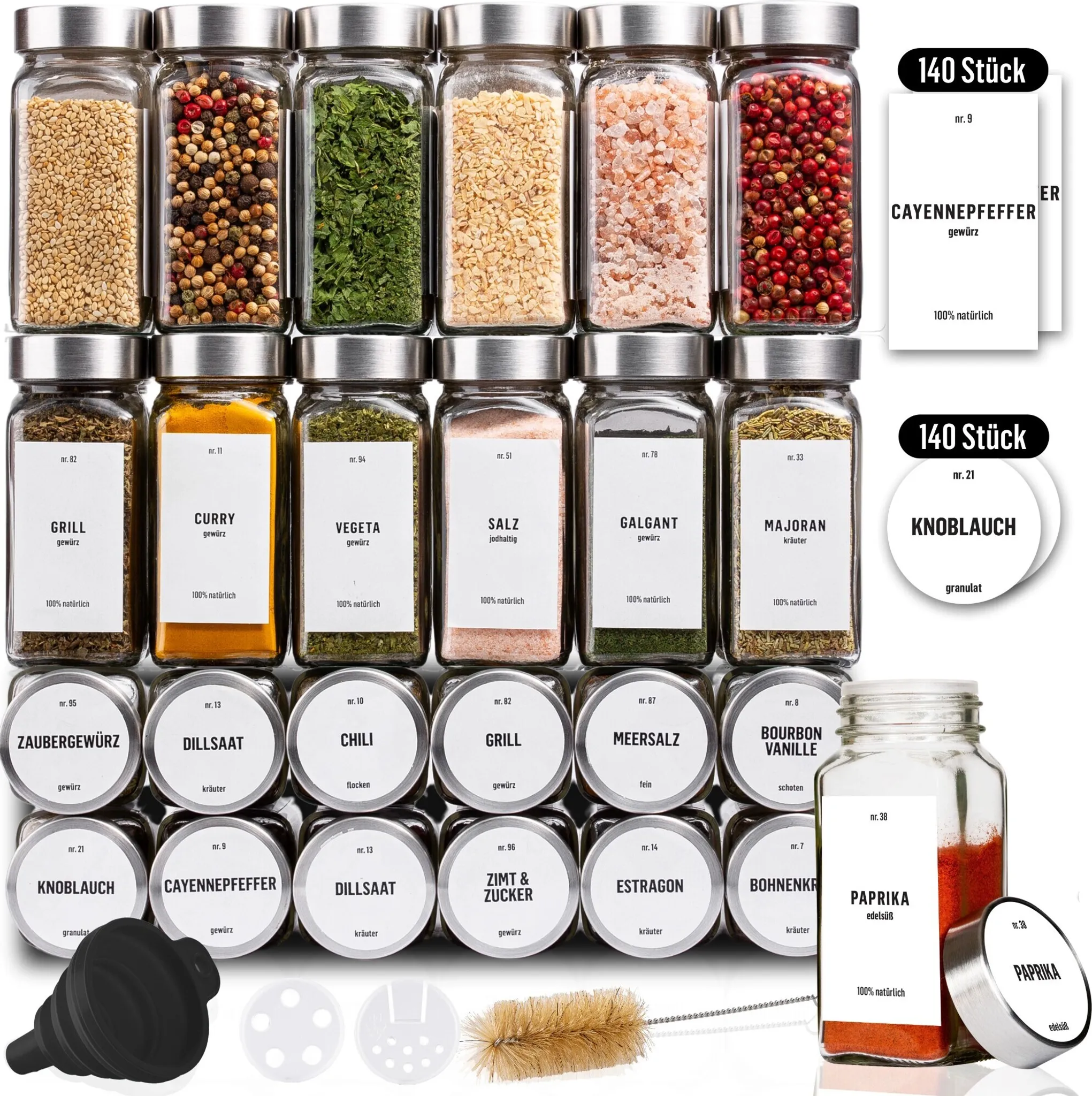 Portaspezie da cucina Set di contenitori per condimenti barattoli, contenitori s