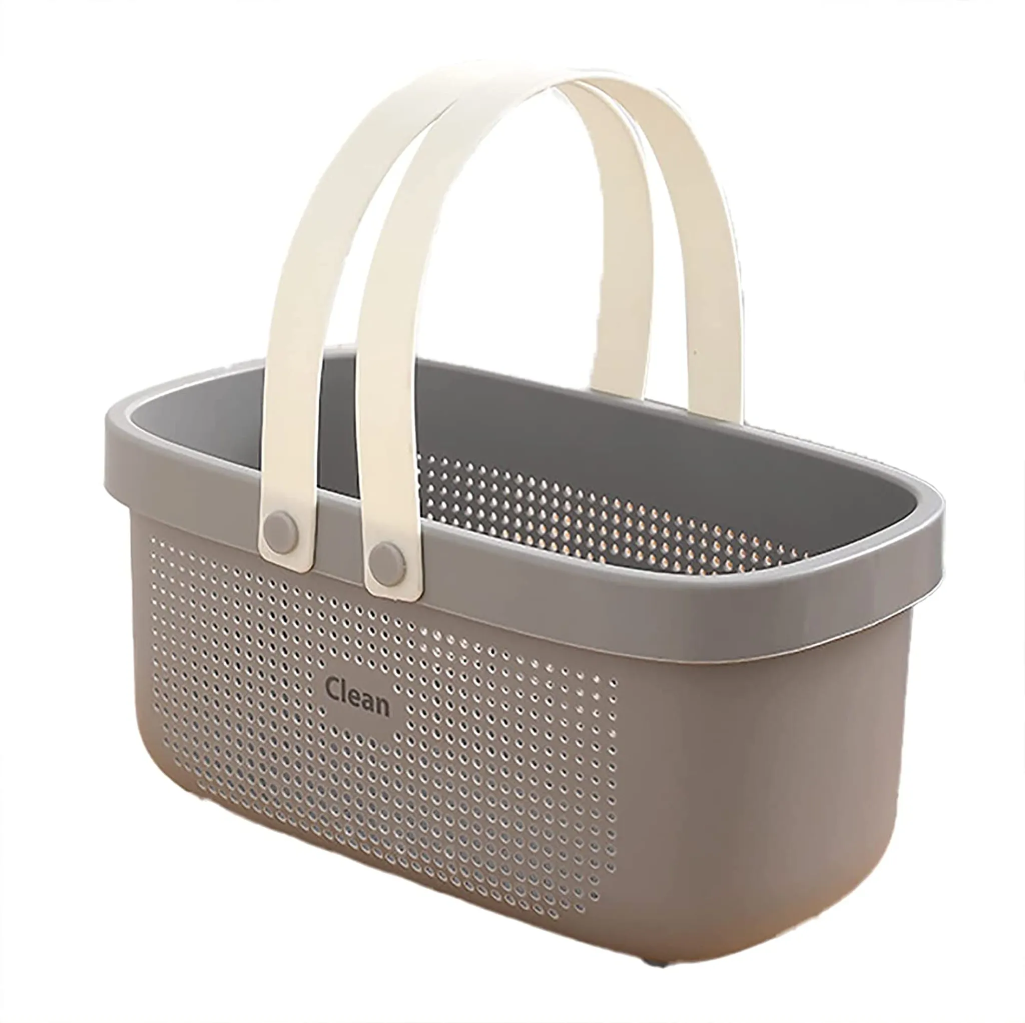 Tragbarer Duschkorb Aus Netzstoff – 26 X 24 Cm, Mit Reißverschluss & 2 Taschen – Für Fitnessstudio, Reisen, Camping (Hellgrün)
