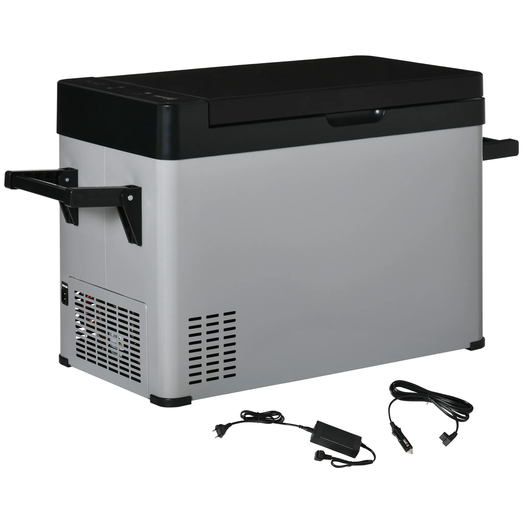 tillvex Kühlbox elektrisch 40L mit Rollen Mini-Kühlschrank, 230 V