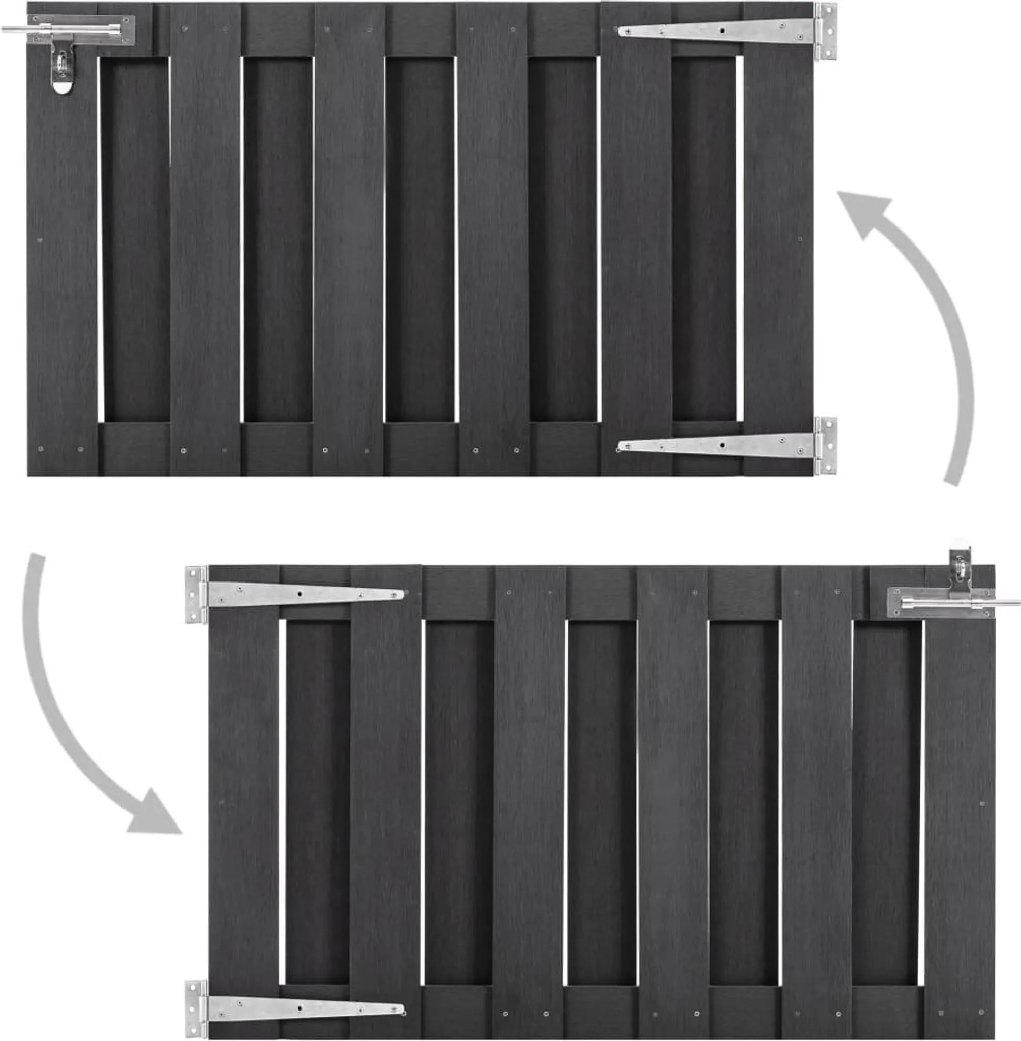 VidaXL Haselnuss Holz Zauntor 100x60cm - Rustikales Gartentor Imprägniert
