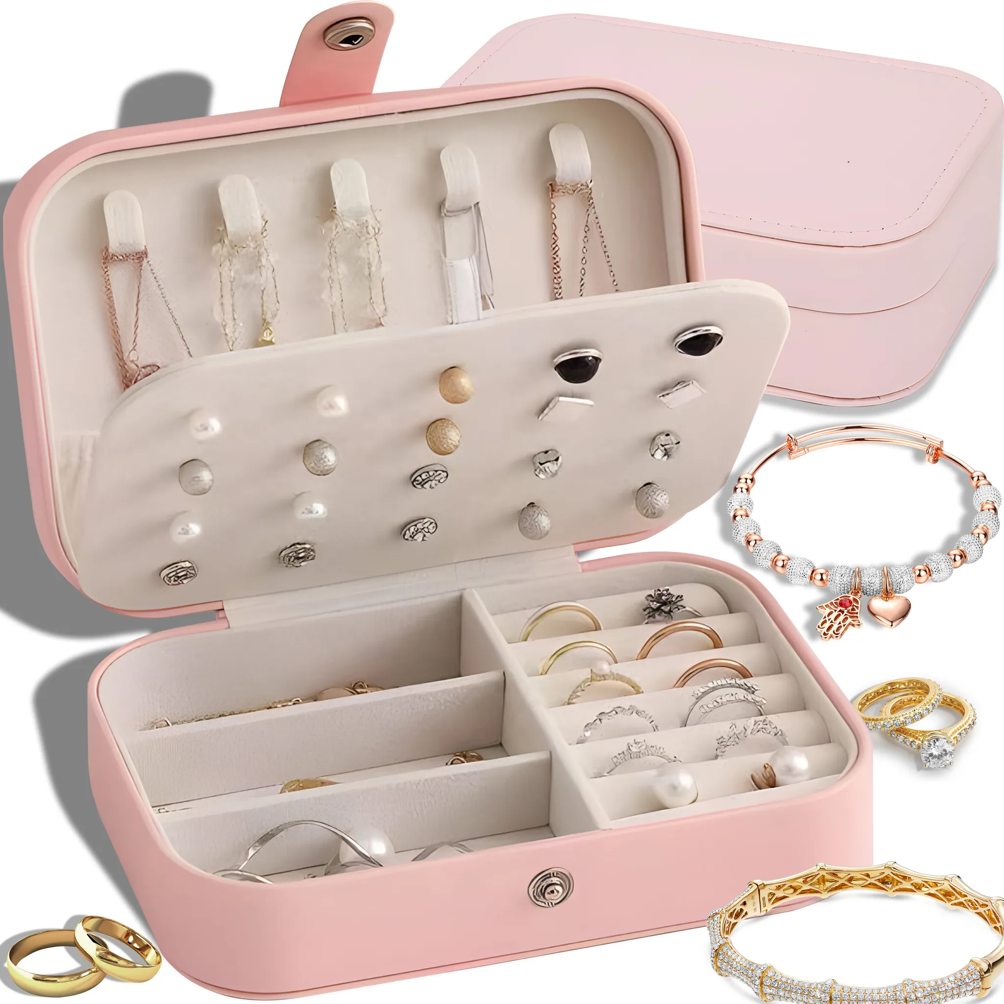Cabilock 10er-Set Schmuckschatullen Aus Pappe – Marmorierte Quadratbox 7x3 Cm Für Ringe & Schmuck