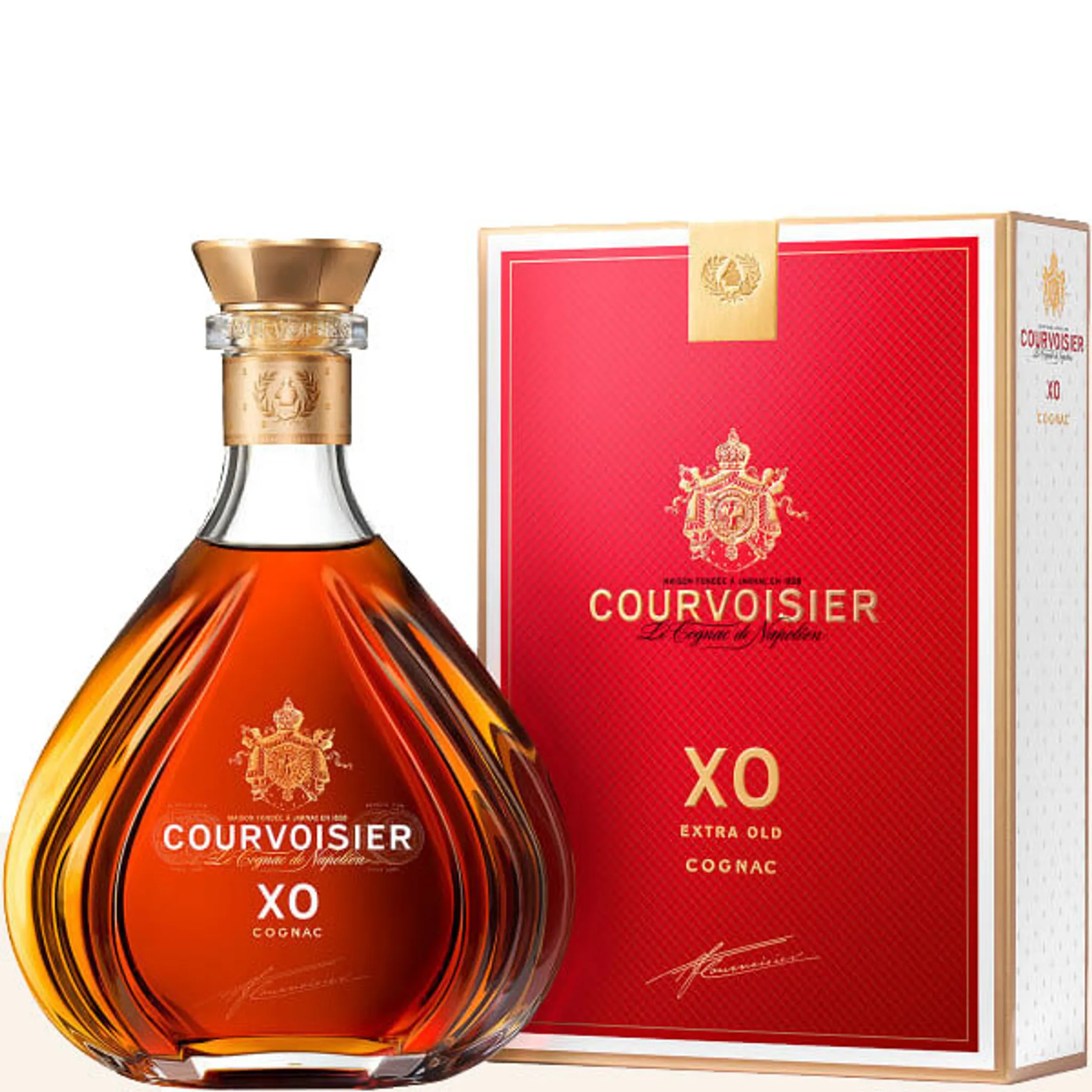 XO 40% Courvoisier Cognac in 0,7l Vol.