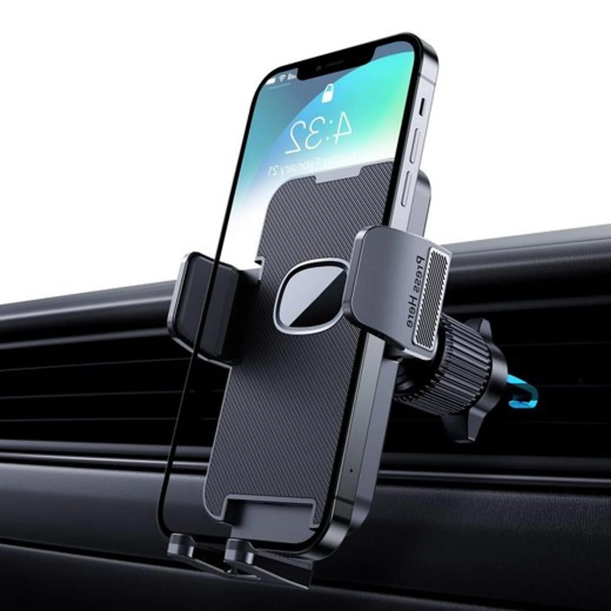TOPK Handyhalterung Auto Handyhalter fürs Auto Lüftung mit Upgrade  Hakenclip und 360° Drehung - Universal Lüftung Kfz-Handyhalterung für  iPhone Android Smartphones : : Elektronik & Foto