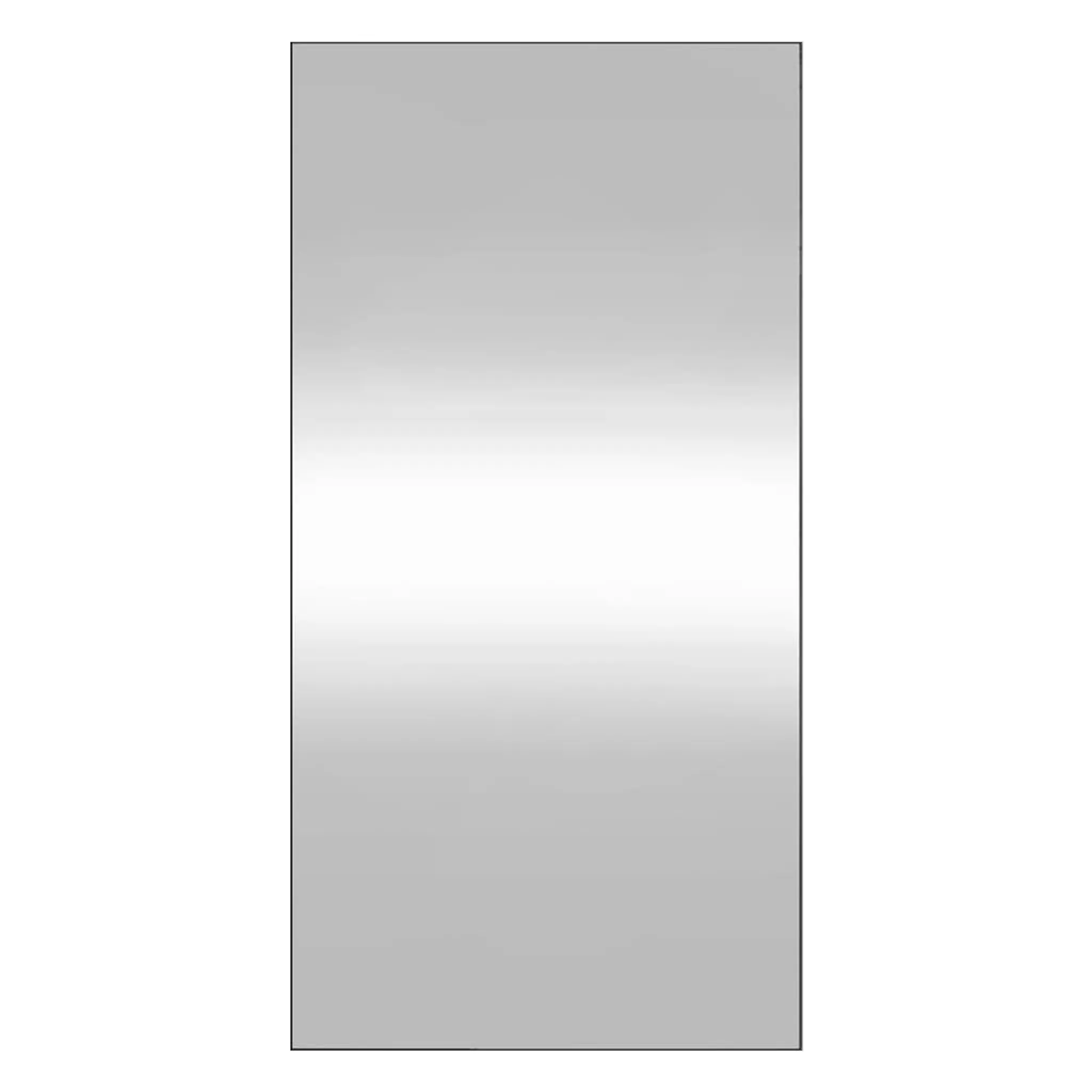 vidaXL Türspiegel Schwarz 40x60 cm Glas und Aluminium