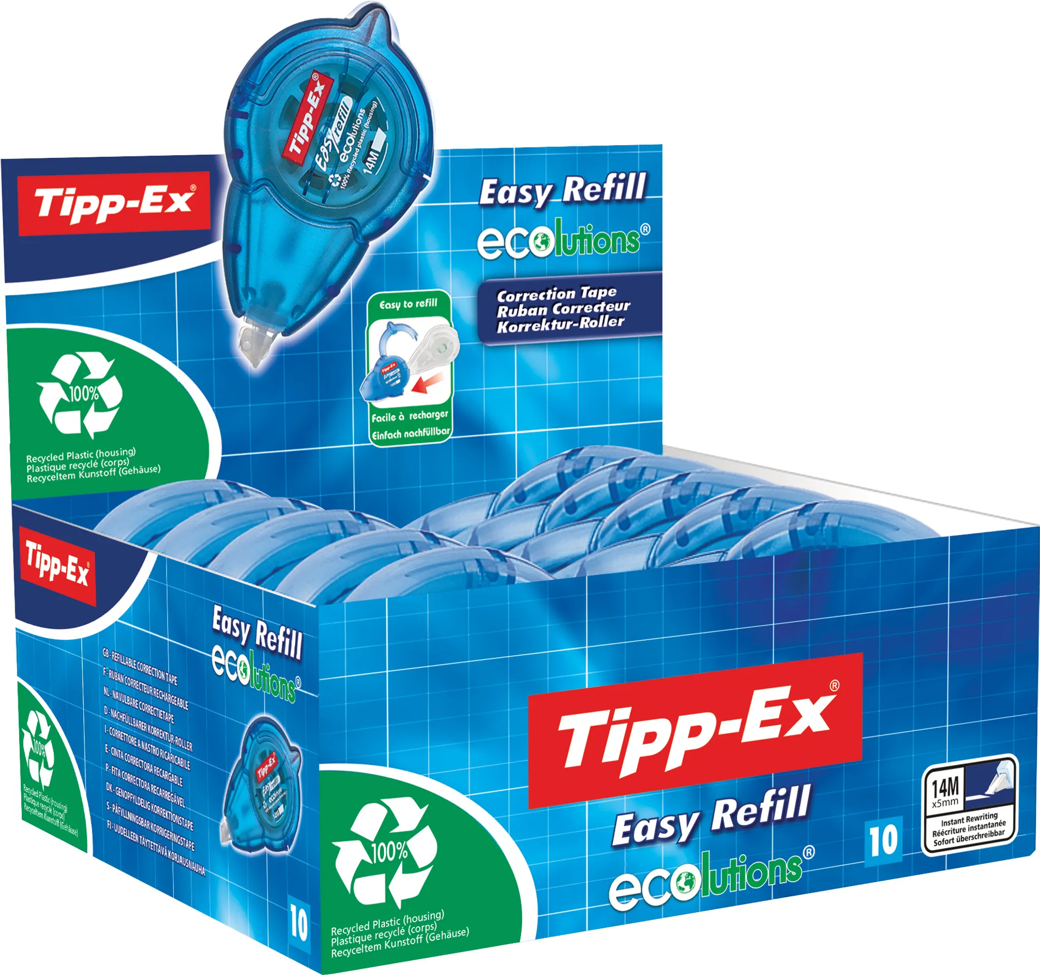 TIPP-EX Roller de correction EasyCorrect 12 m x 4.2 mm