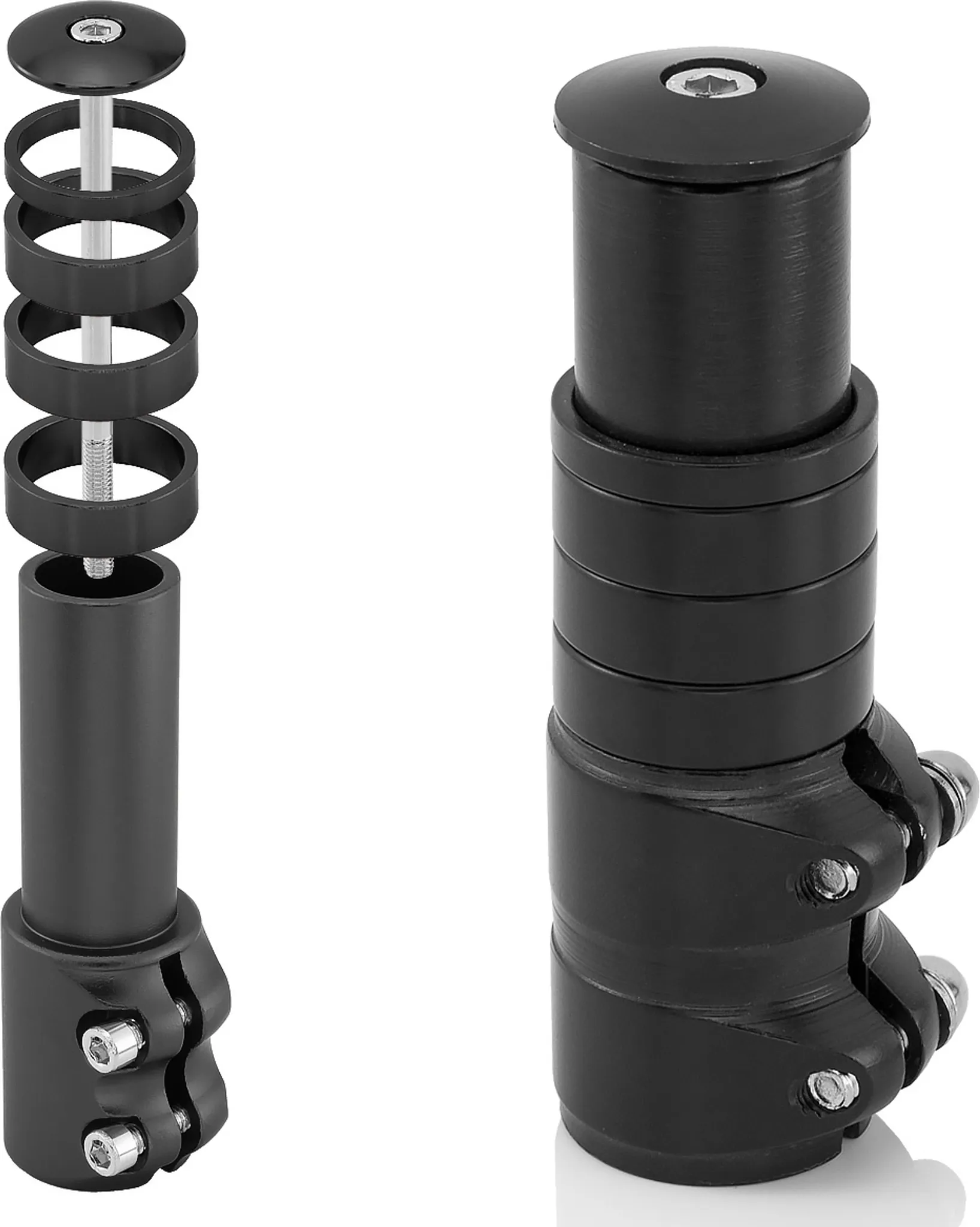 Yizhet Fahrrad Lenker Verlängerung 31,8mm/25,4mm 0~120° Verstellbarer