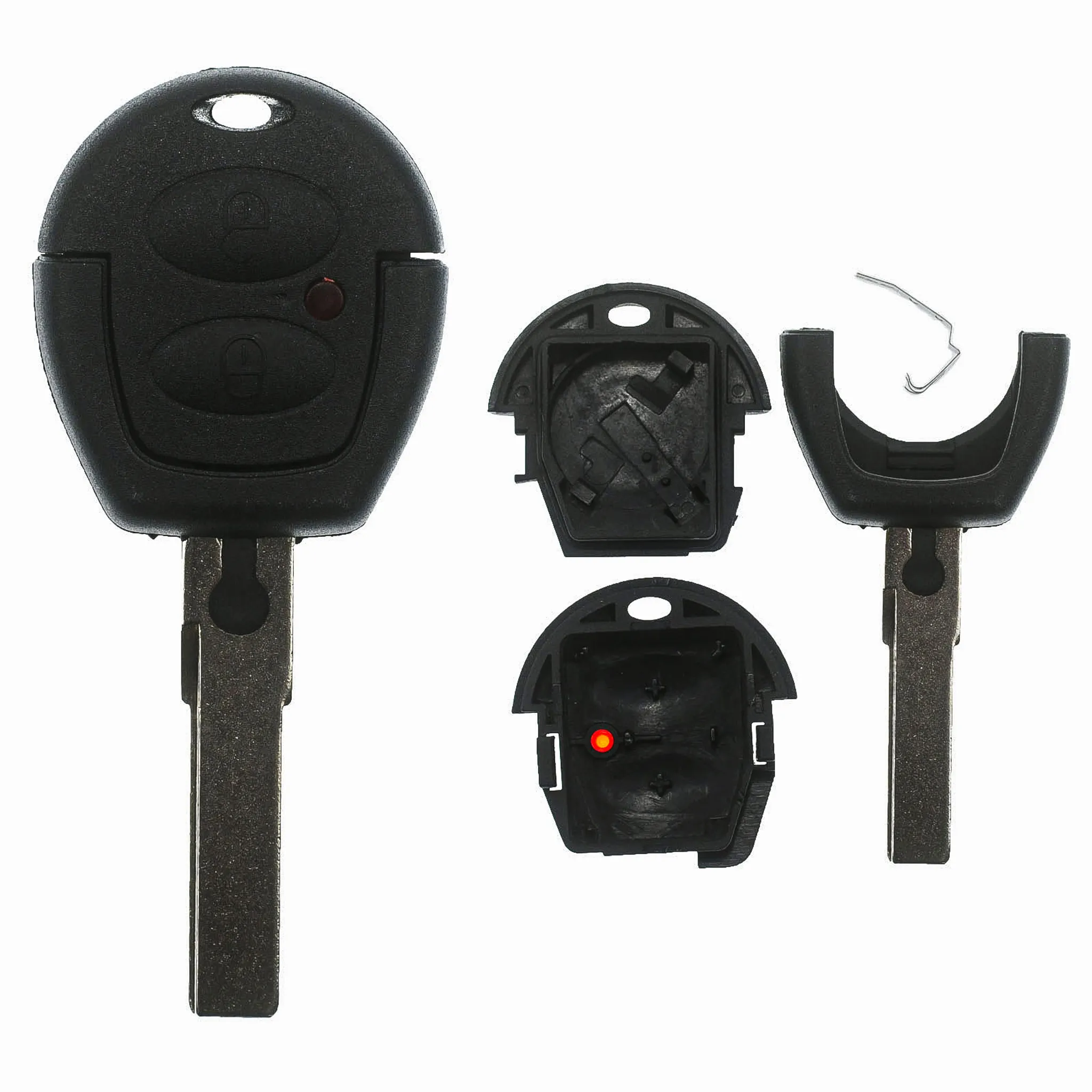 Auto Schlüssel Smartkey Funk Fernbedienung Sender 4 Tasten Gehäuse +  Notschlüssel Rohling für BMW