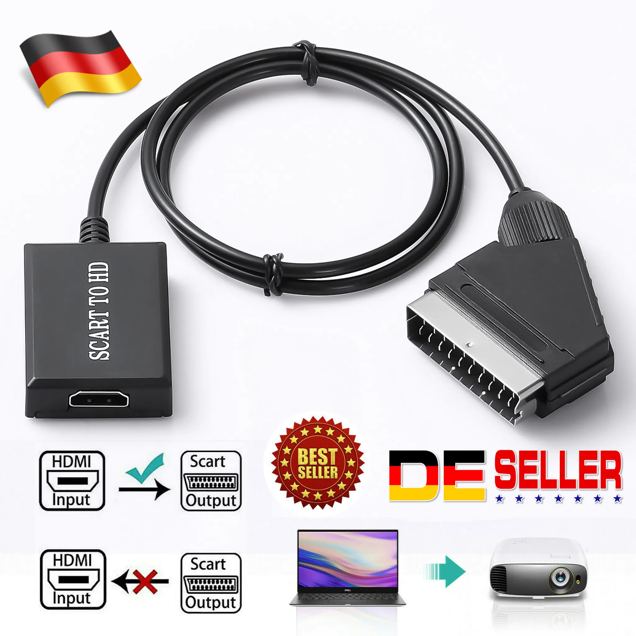 tofu manipuleren binding Scart auf HDMI Konverter, Scart auf HDMI | Kaufland.de