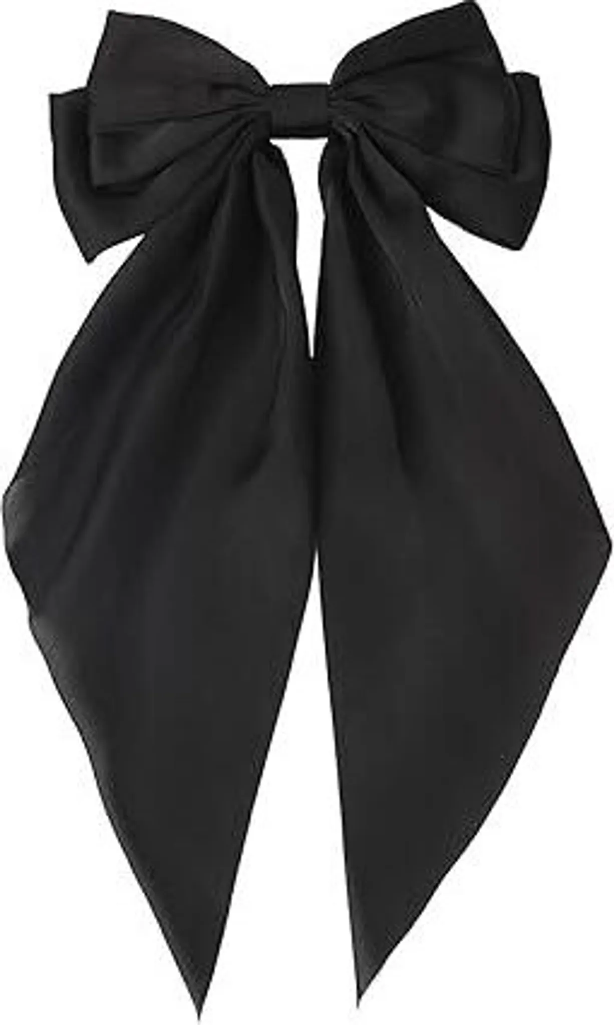 Große Haarschleife Aus Chiffon – Weiß, Mit Langen Bändern, Für Hochzeit & Alltag