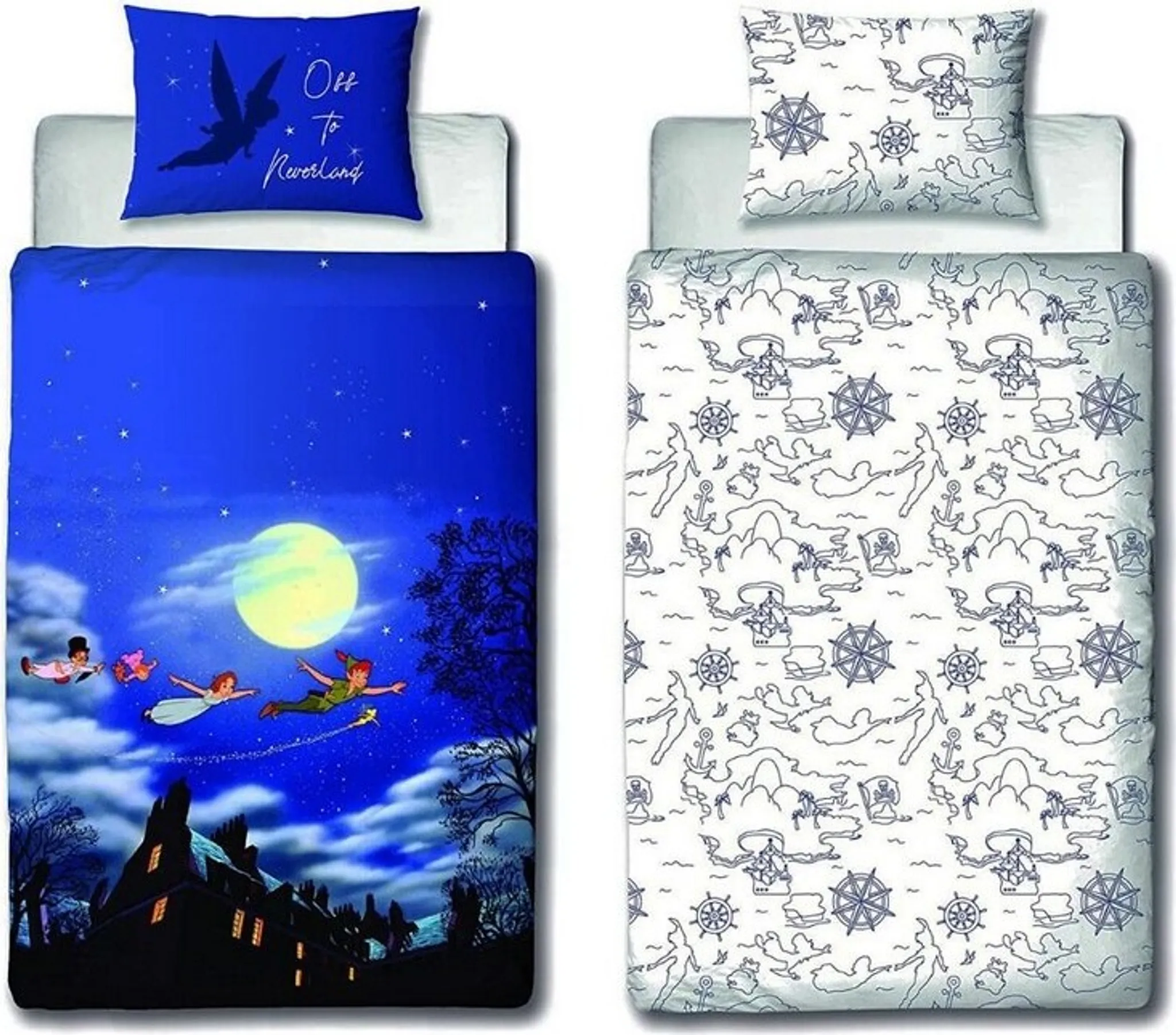 Foppapedretti Night & Natura Bettwäsche-Set 1P | 100% Baumwolle, Made In Italy | Inkl. Oberbett, Spannbettlaken & Kissenbezug