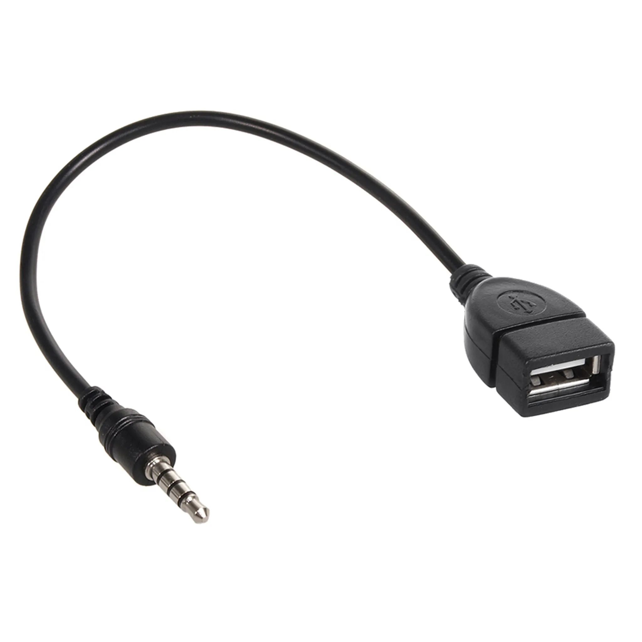 Bolwins K04S USB auf Aux Audio Adapter, USB OTG Adapterkabel Jack 3,5mm  Klinken Stecker AUX auf USB A Buchse Steckverbinder für Car Stereos,  Auto-GPS
