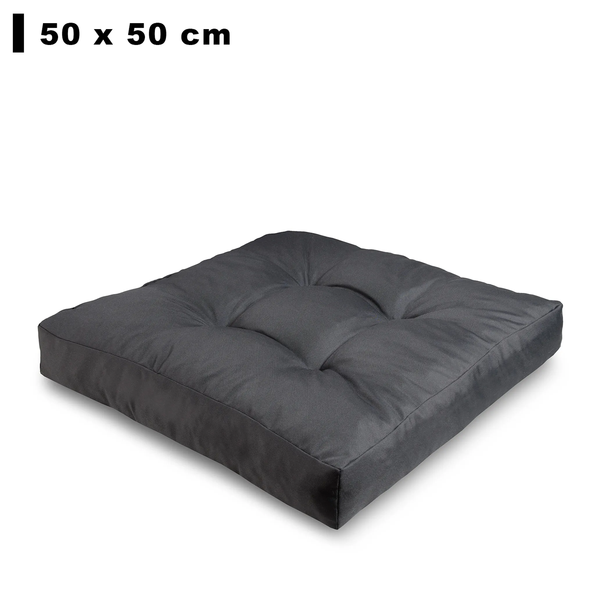 Lounge-Sitzkissen - beige - 50x50 cm
