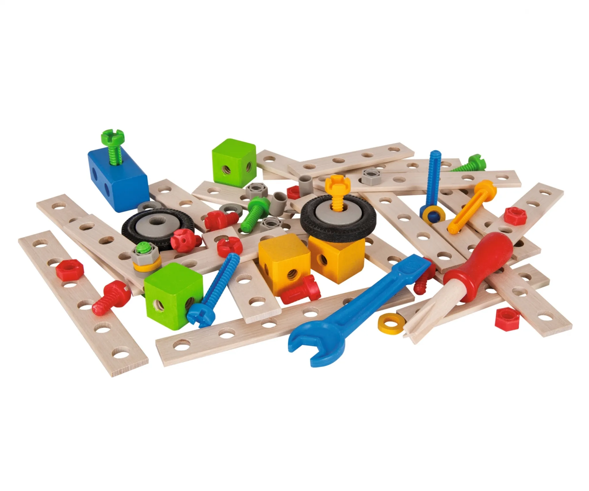 Eichhorn Holzspielzeug Straßenset Tankstelle 135 cm 16 Teile, Jungen, Spielwaren