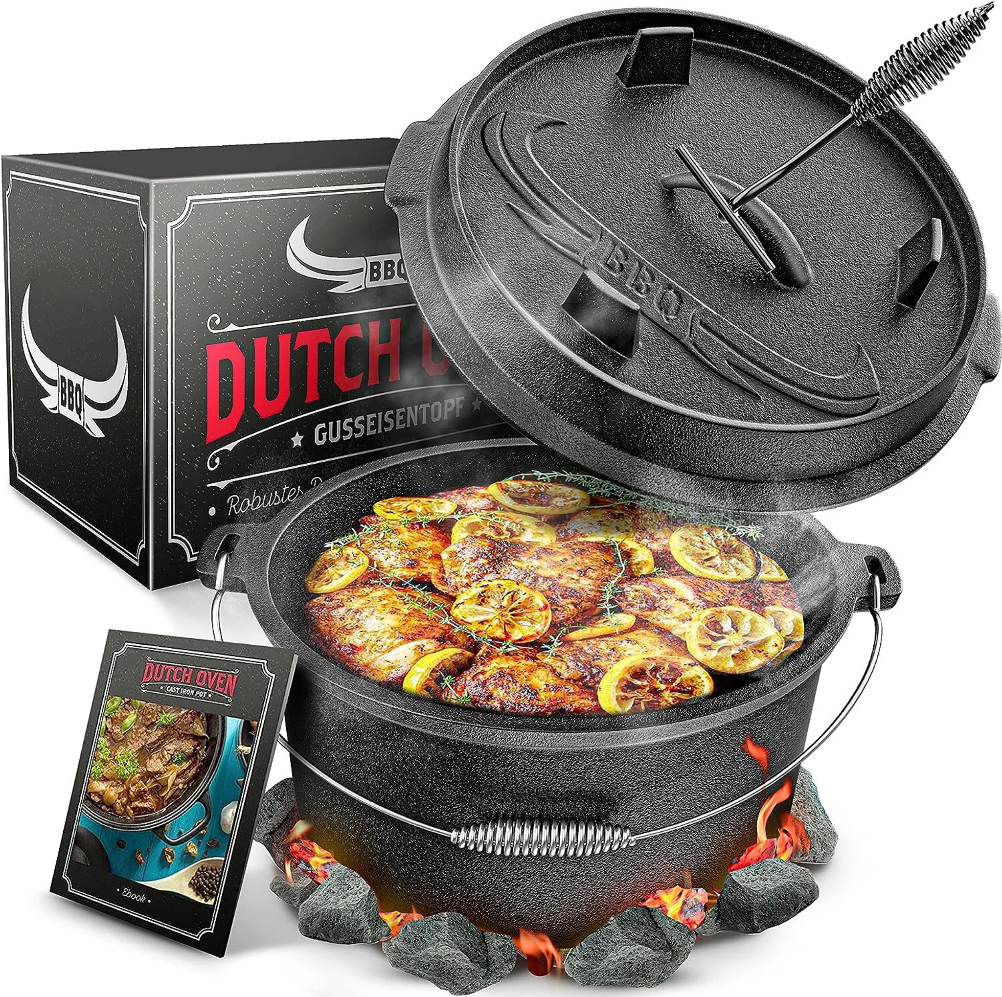 Dům a zahrada, BBQ-Toro Čarodějův hrnec, 7l litinový Dutch Oven