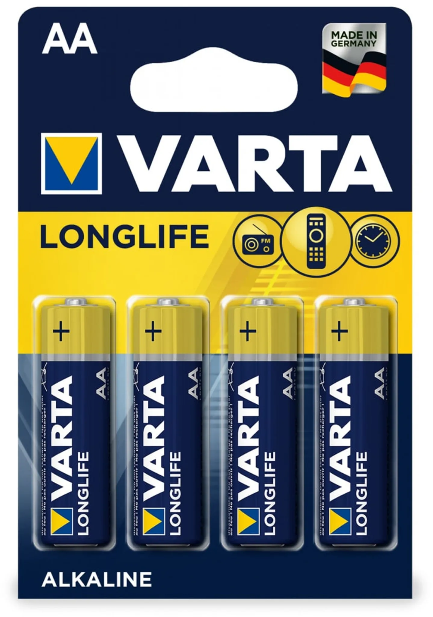 160 X Varta Longlife Power 4906 AA Mignon LR6 MN1500 Alkaline 1,5 V - 40 X 4er