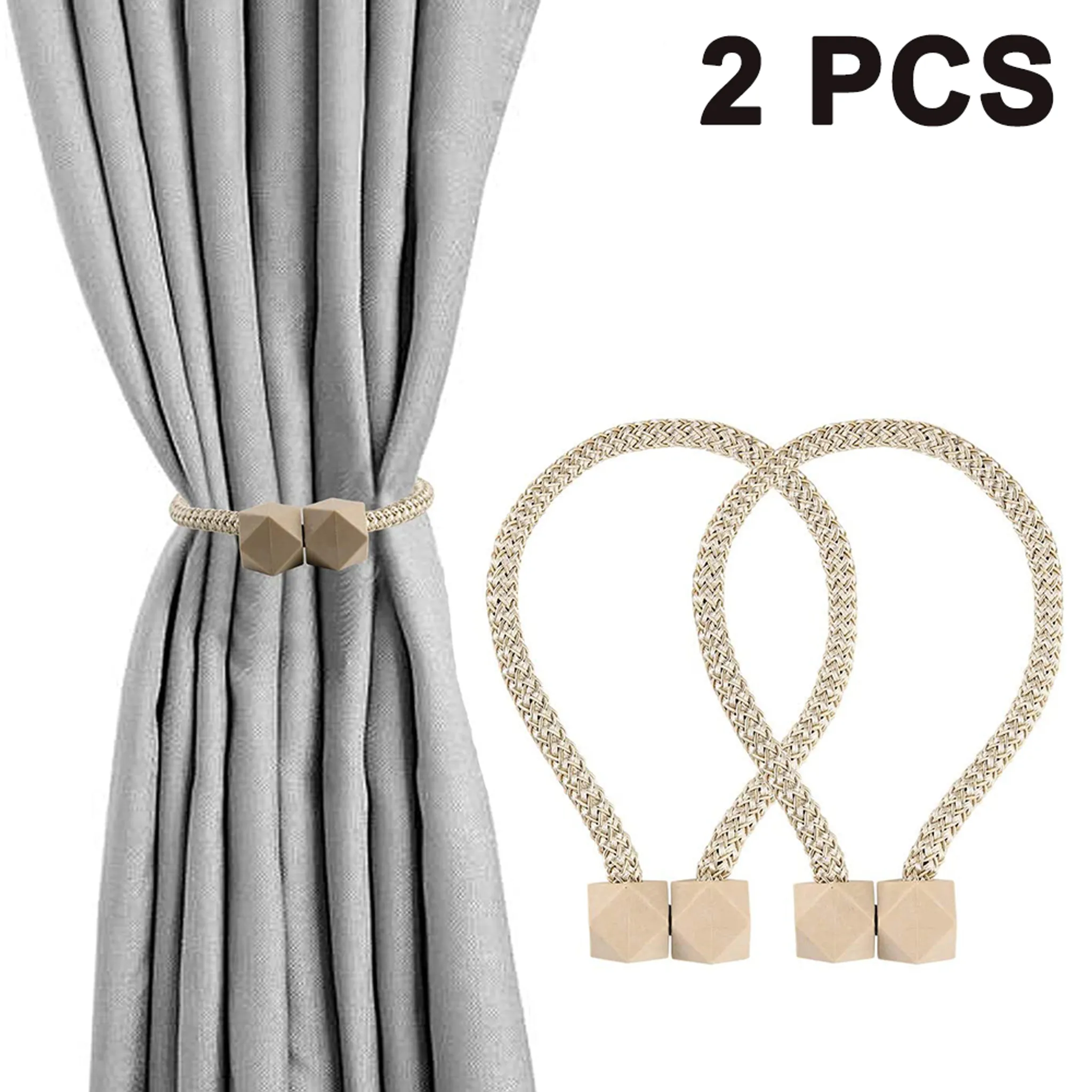2Pcs Kristall Perlen Quaste Vorhang Tieback Dekorative Vorhang