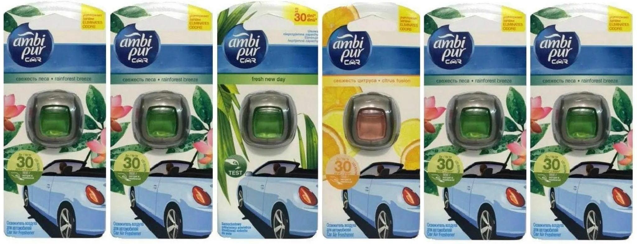 Lufterfrischer P&G Febreze Car Apfel & Zimt Duo-Pack