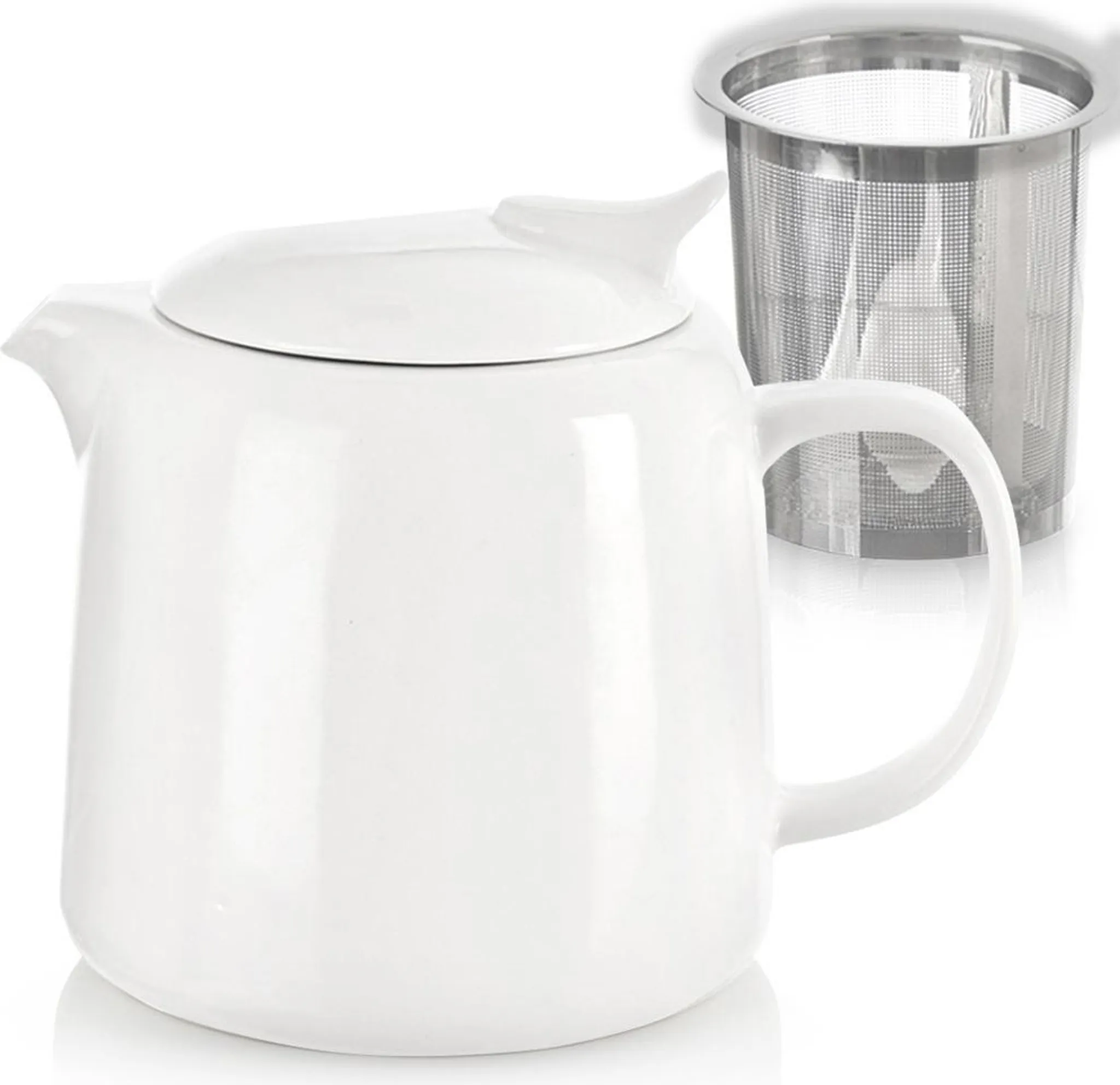 Relaxdays Théière avec filtre, 600 ml, verre borosilicate, acier