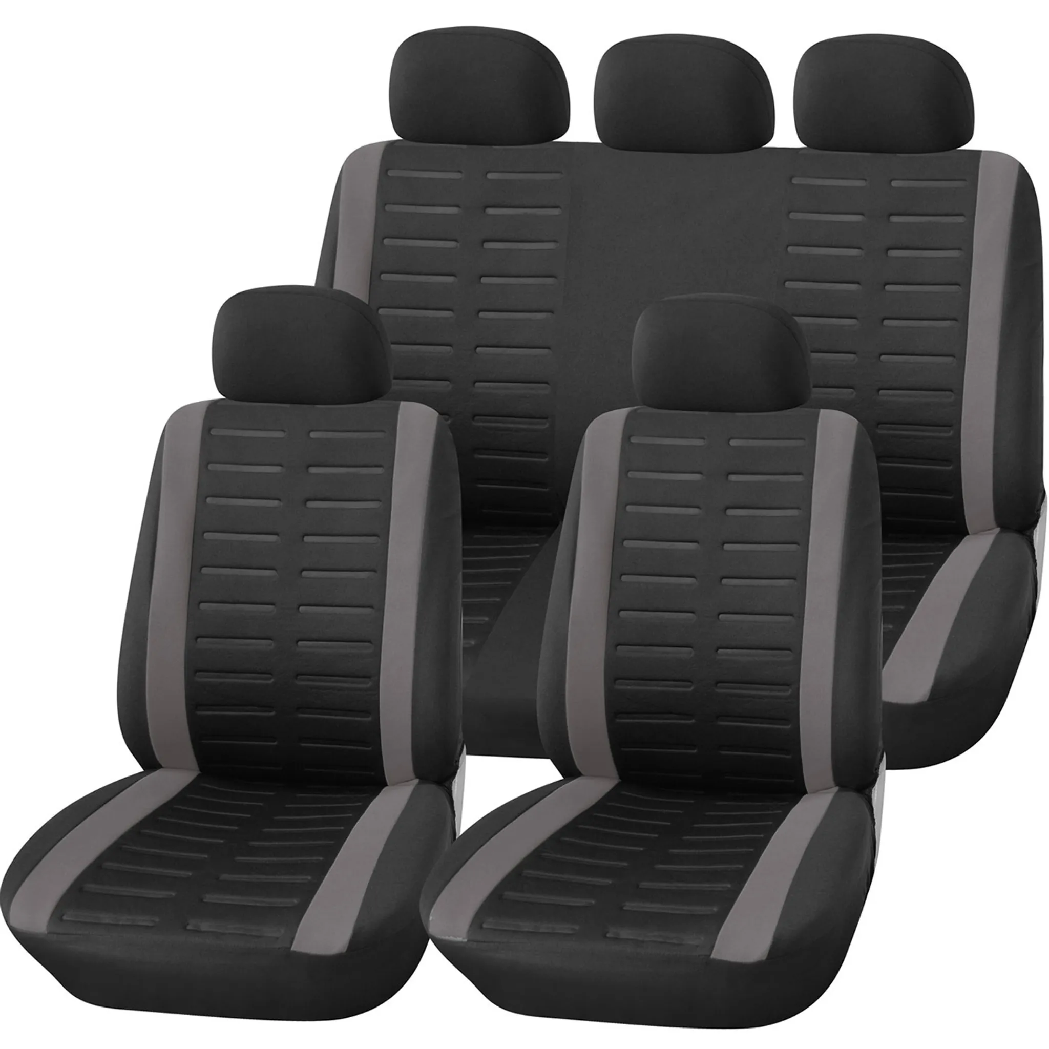 FH Group Autositzbezüge Front Set in Tuch - Autositzbezüge für Niedrige  Rücksitze mit Abnehmbarer Kopfstütze, Universal Fit, Autositzbezüge,  Waschbar