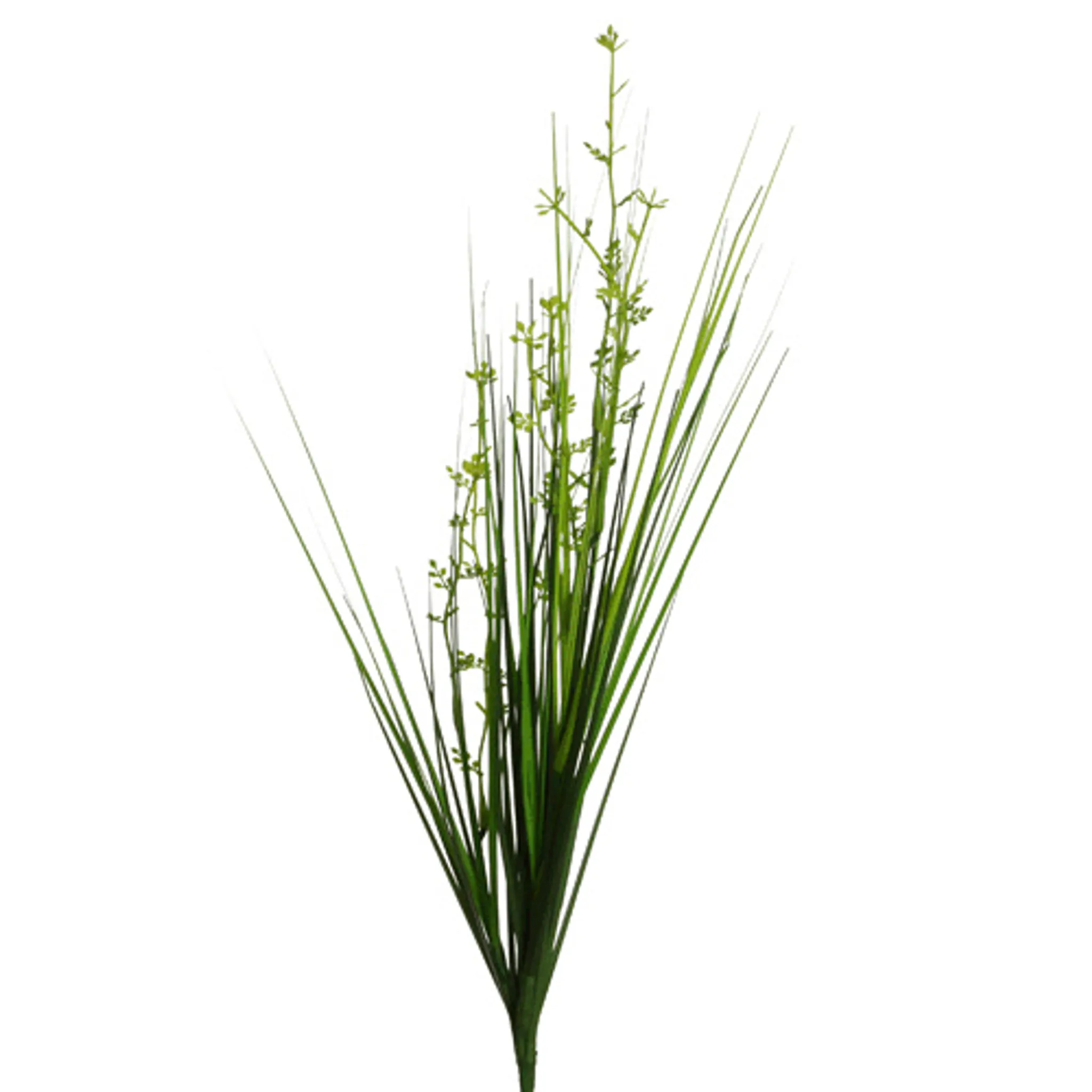 Kunst Graszweig mit Kunstpflanze Blüte 50cm