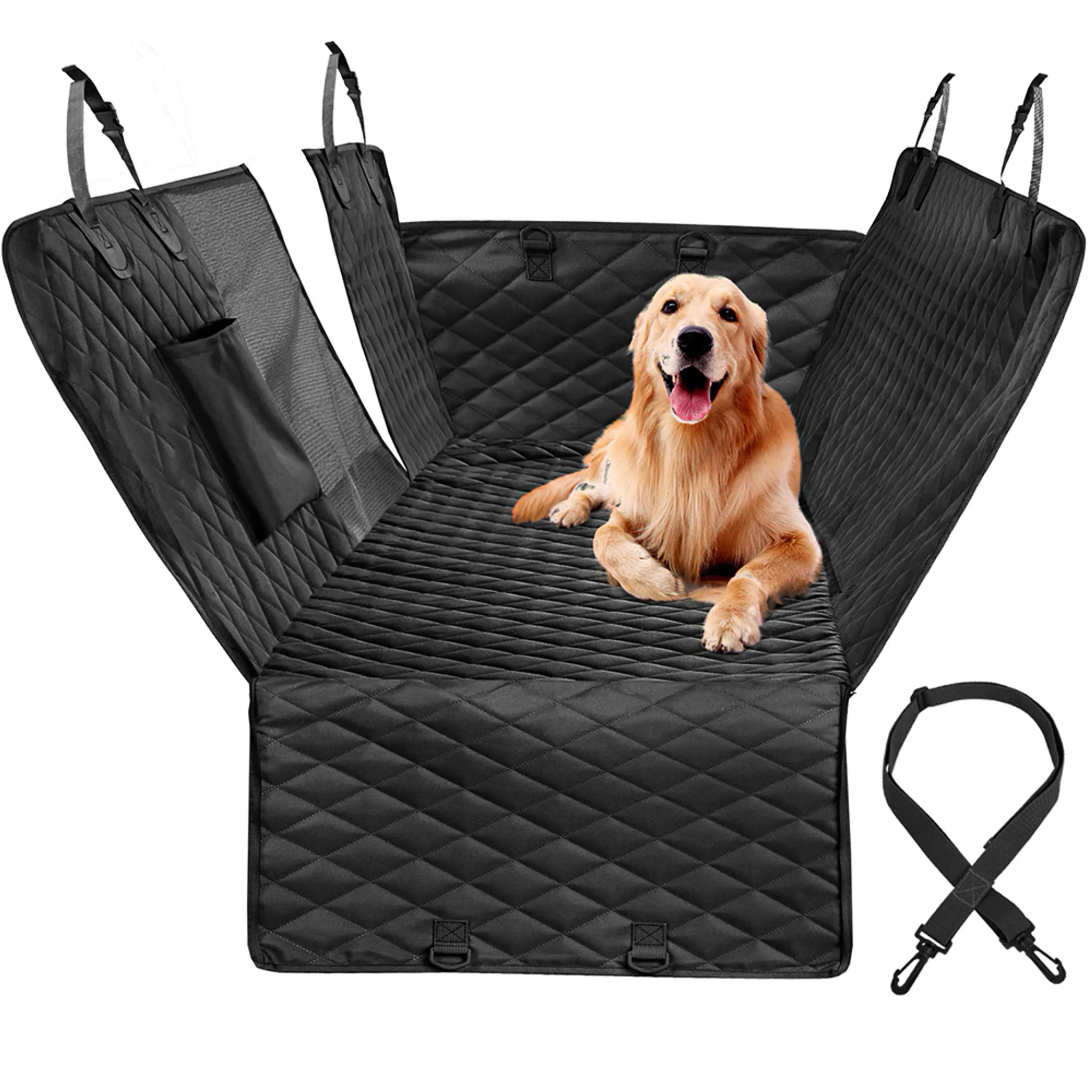 DM001-1, Hundedecke für Auto Rückbank, Autodecke Rücksitz mit  Seitenschutz, Kratzfeste und Wasserabweisende, Hundematte für Auto  Rücksitzbank