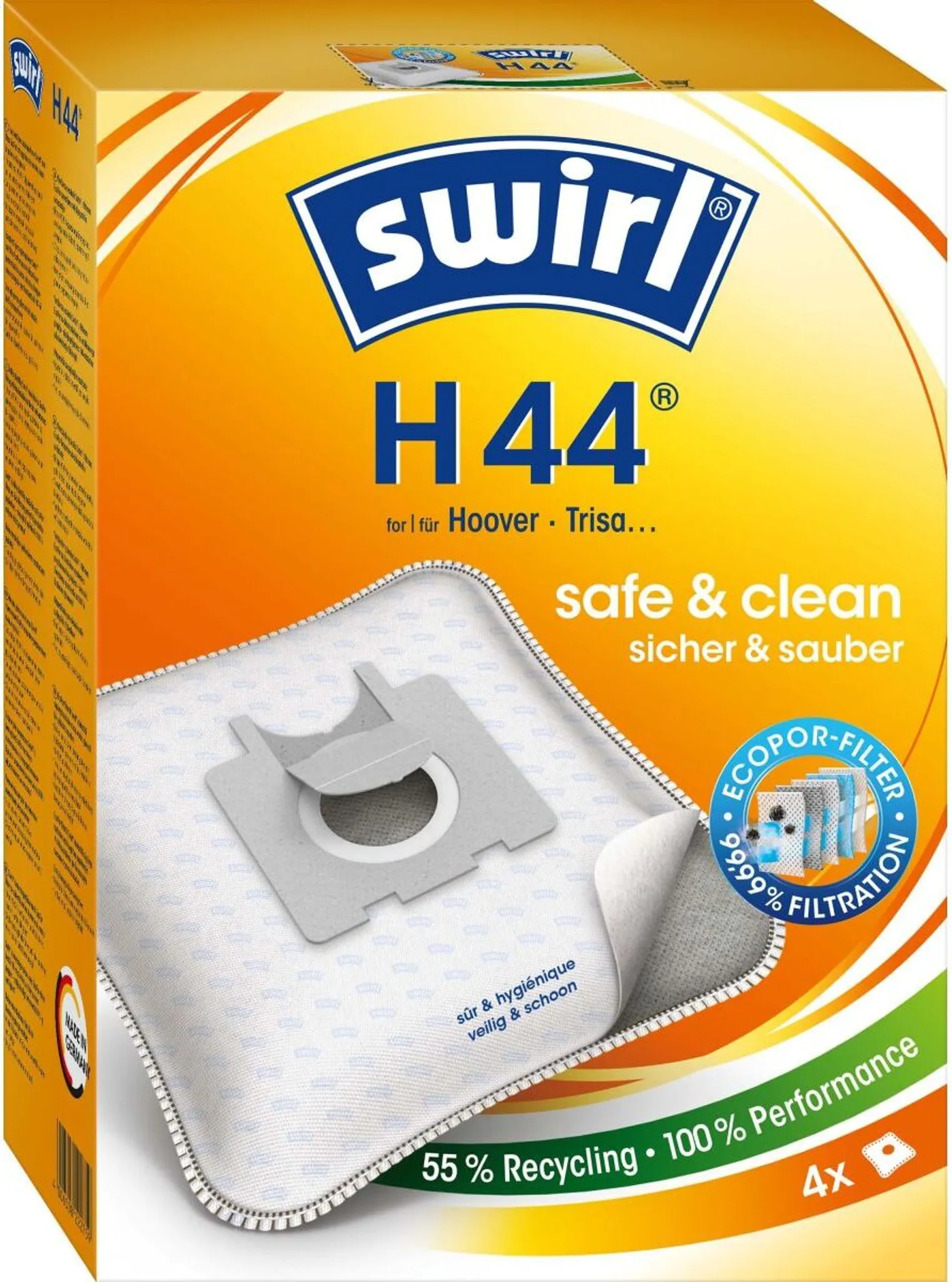 Swirl Staubbeutel H 44 EcoPor VE4 222759 | Kaufland.de