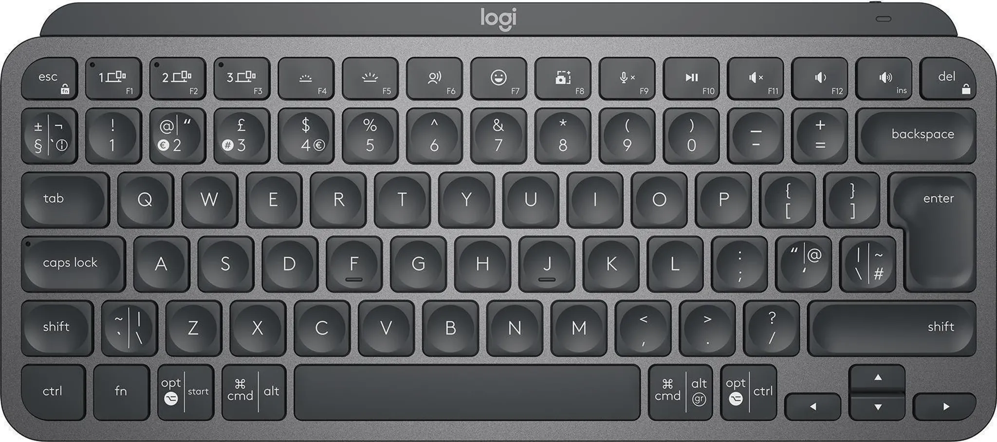 Logitech MX Keys Mini グレー Podświetlana klawiatura bezprzewodowa Logitech MX Keys Mini