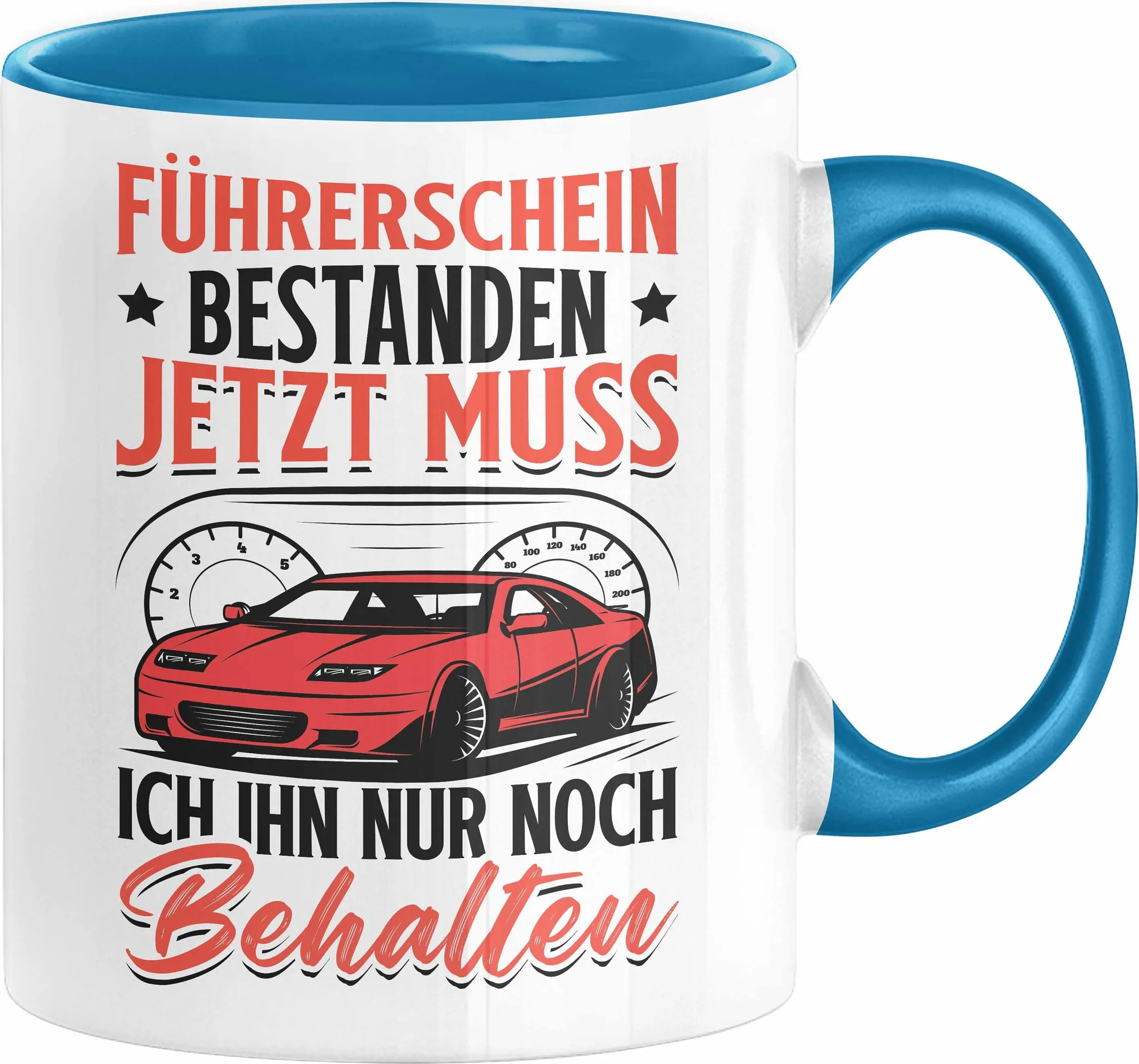 Tasse 'Führerschein Bestanden' – Geschenk Zur Fahrprüfung – 330 Ml, Spülmaschinenfest – Beidseitig Bedruckt