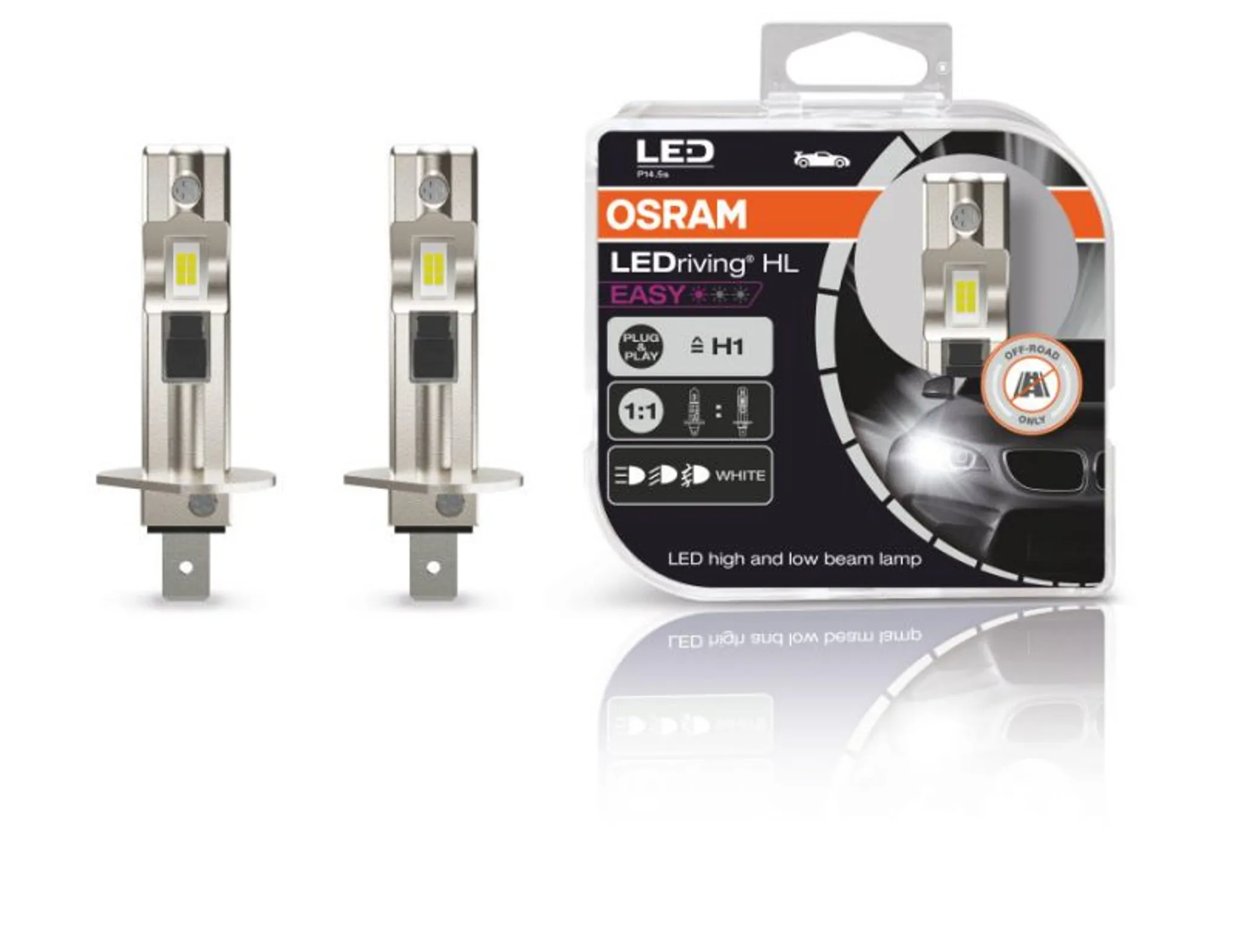 OSRAM LEDriving Adapter Set 2 Stück 64210DA01 für OSRAM H7 LED