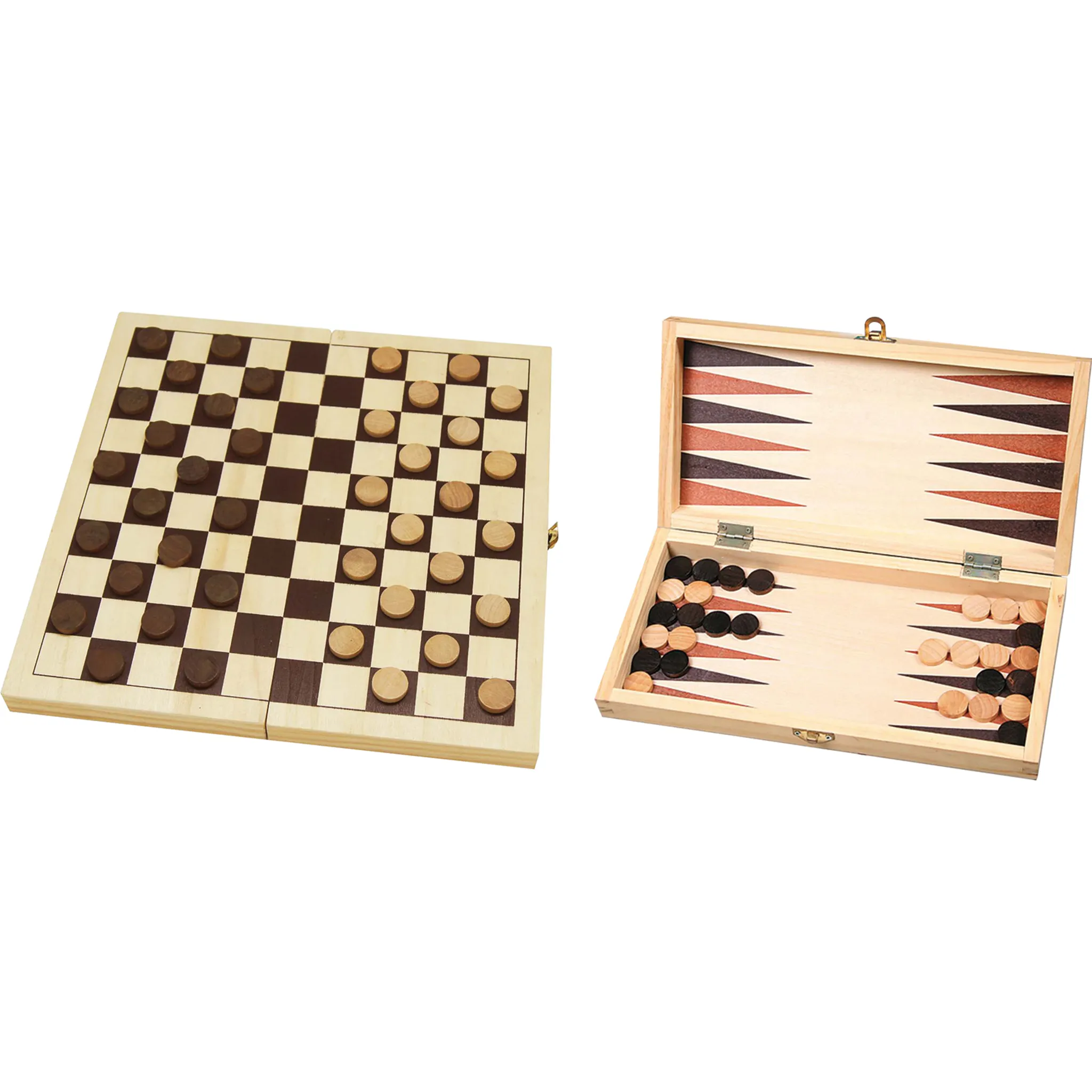 Philos 2514 - Schach-Backgammon-Dame-Set, Feld 44 mm, Königshöhe 75 mm