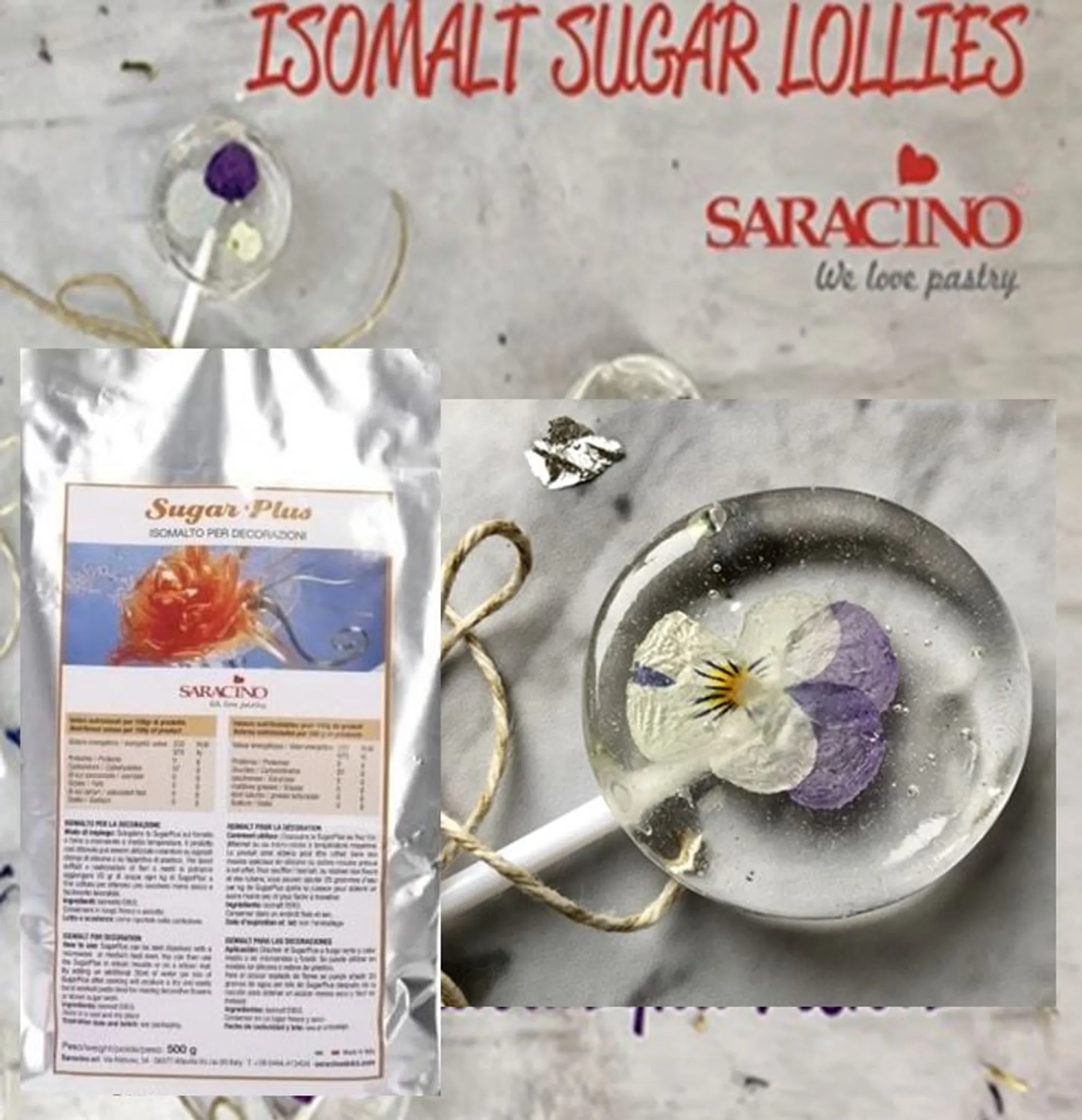 Saracino Sugarplus - Isomalt 500 g Zucker