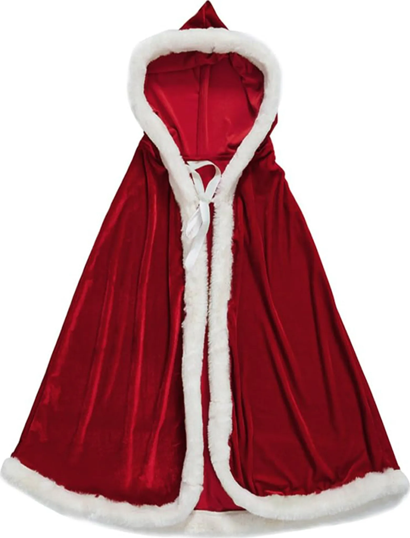 Samtumhang Mit Kapuze Für Erwachsene - 150cm, Unisex, Für Halloween & Cosplay (Rot, Blau, Lila Uvm.), Aus Velvet/Satin
