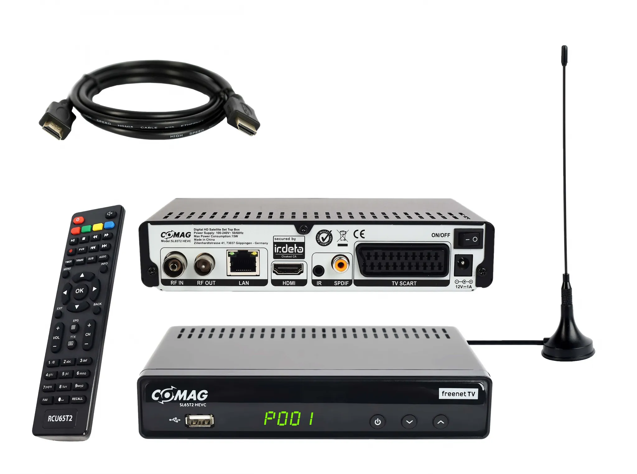 Humax Humax DVB-T Terrestrischer-Receiver HD Nano T2 Schwarz B-Ware 