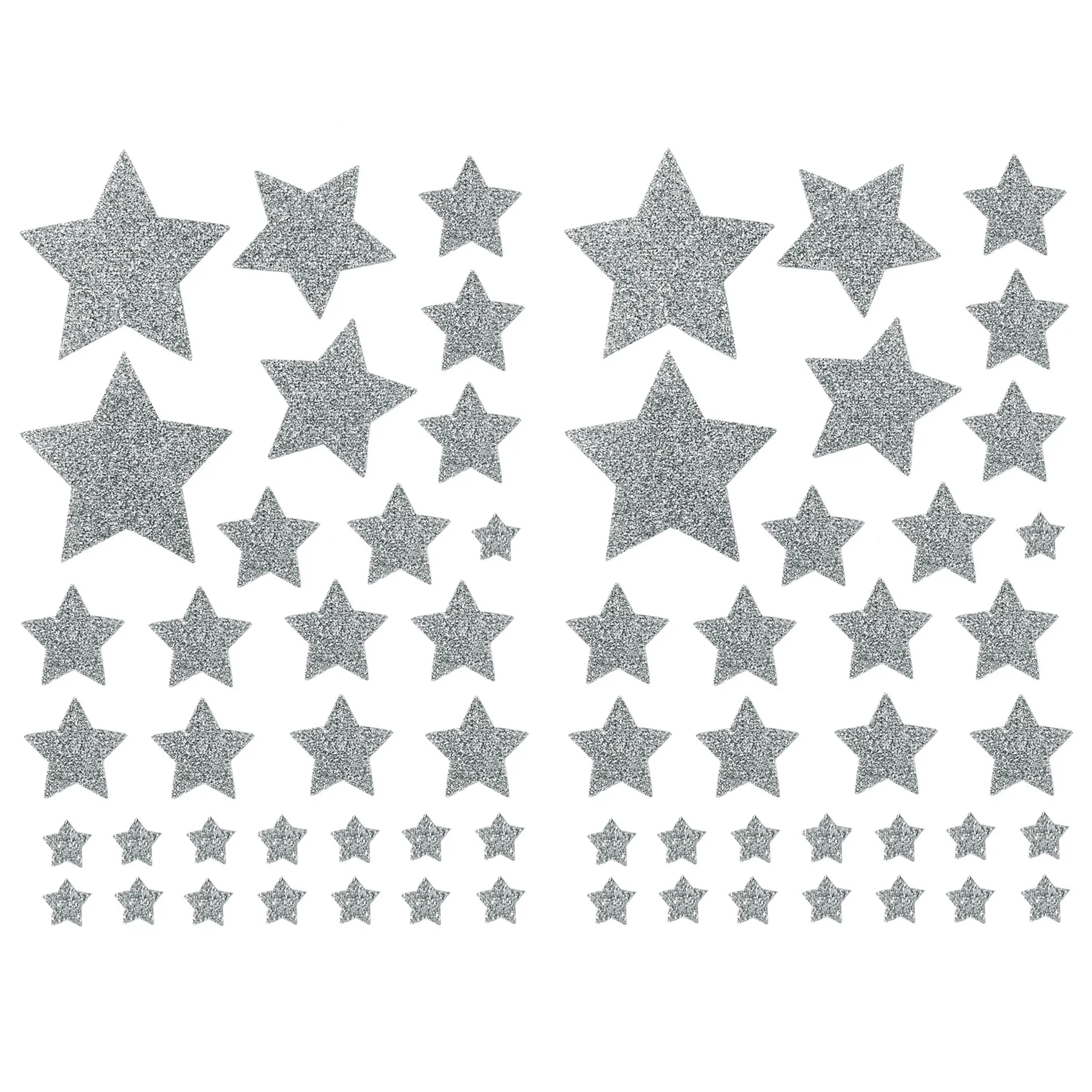 Sticker - Sterne, Gold-Silber, Holographisch, 120 Aufkleber