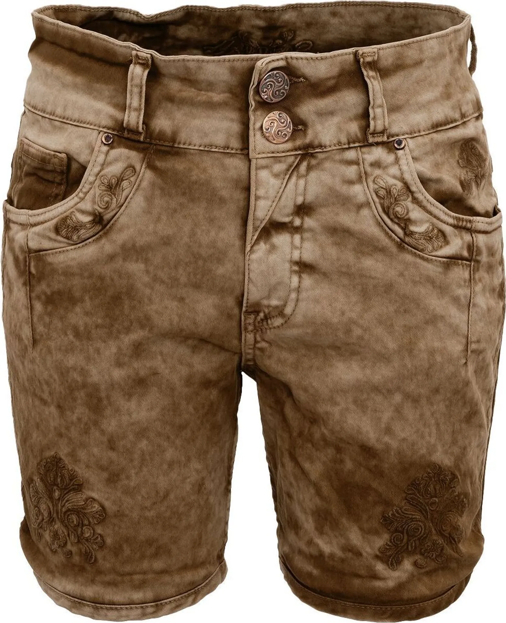 Trachtenjeans Damen Hendrina Bermuda - Denim | Hangowear