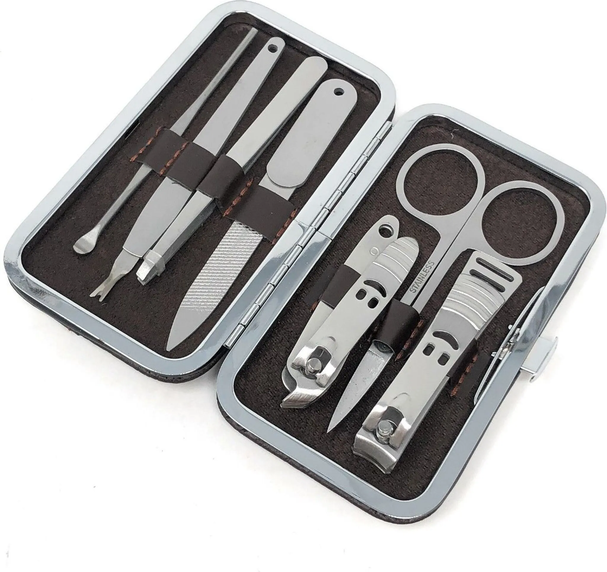 Nagelscheren-Set Im Etui – Nagelschere & Nagelhautschere Aus Rostfreiem Stahl, 9 Cm & 9,5 Cm, Für Professionelle Maniküre