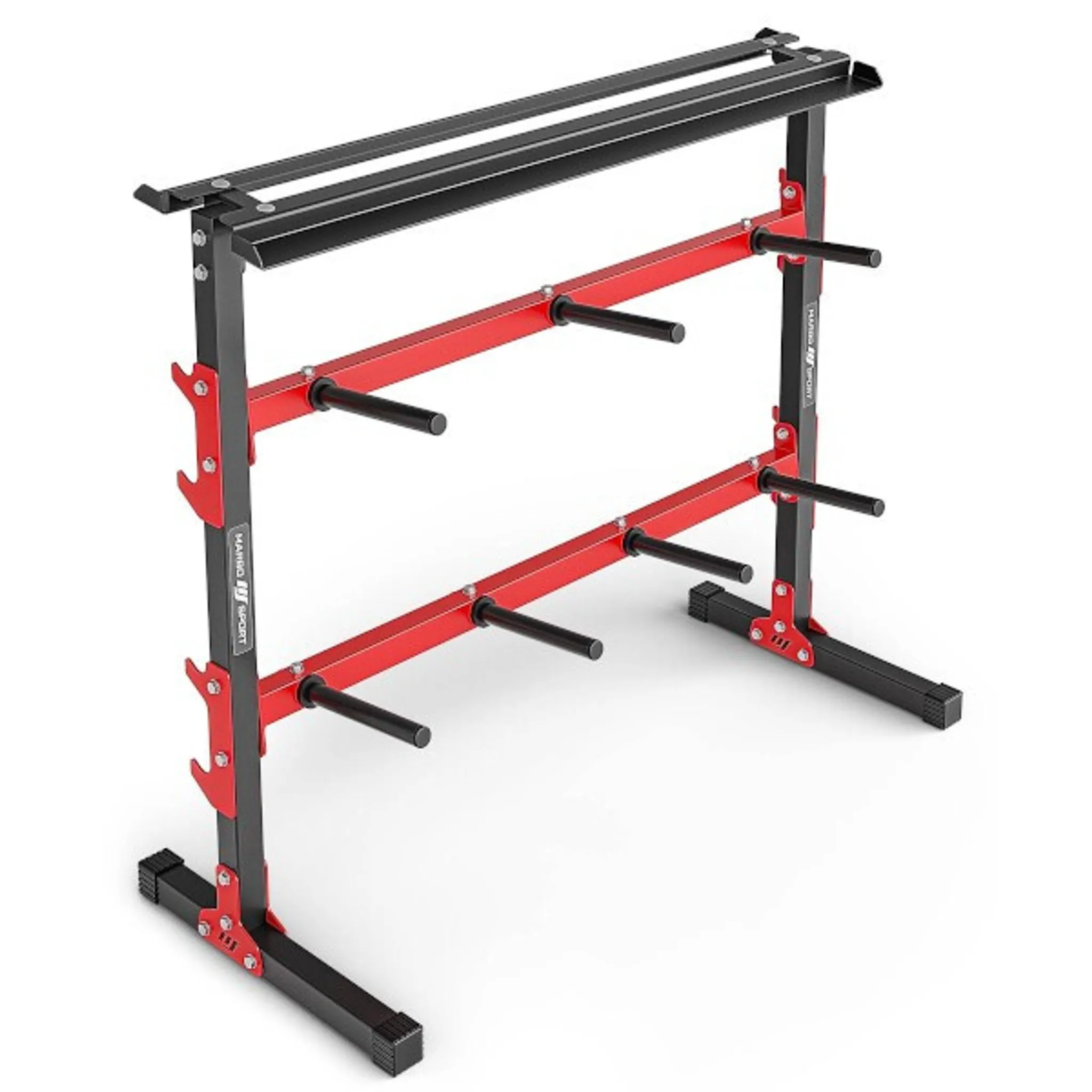 Jeu de plaques de poids en fonte Marbo Sport Olympia 60 kg / 2x15kg+2x10kg+ 2x5kg
