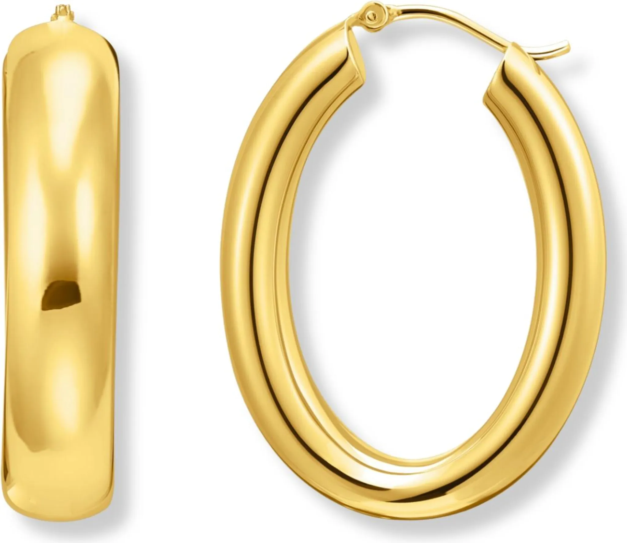 Lucleon Orecchino A Cerchio In Acciaio Color Oro Con Ciondoli A Forma Di Teschio E Catena 45368881