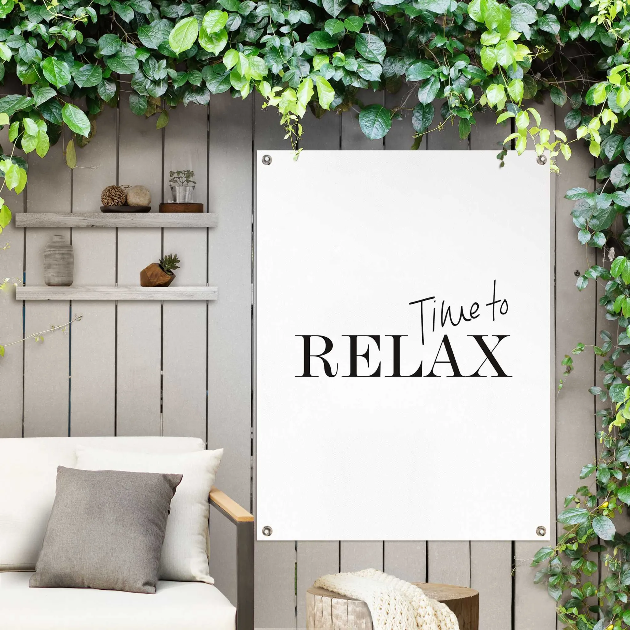 Gartendeko Gartenposter Time to Relax | Poster